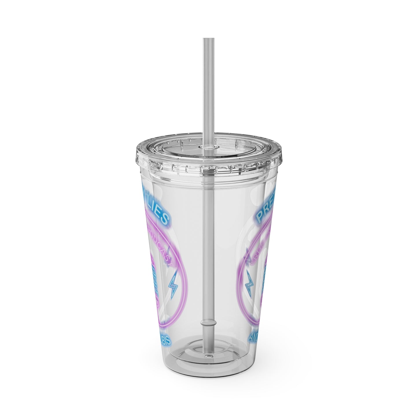 Logo Sunsplash Tumbler with Straw, 16oz