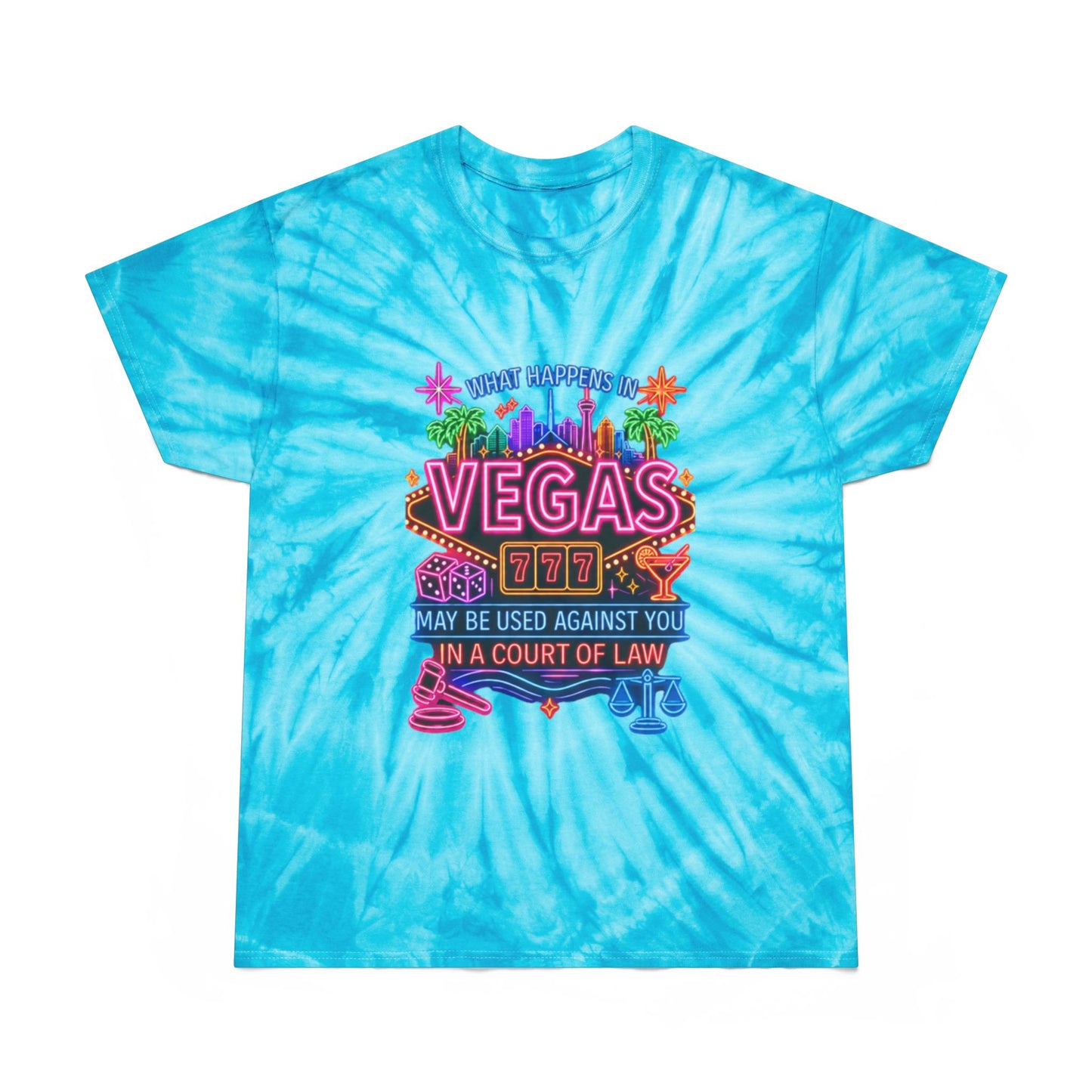 Cyclone Tie Dye Tee - "What Happens In Vegas" (No Logo)