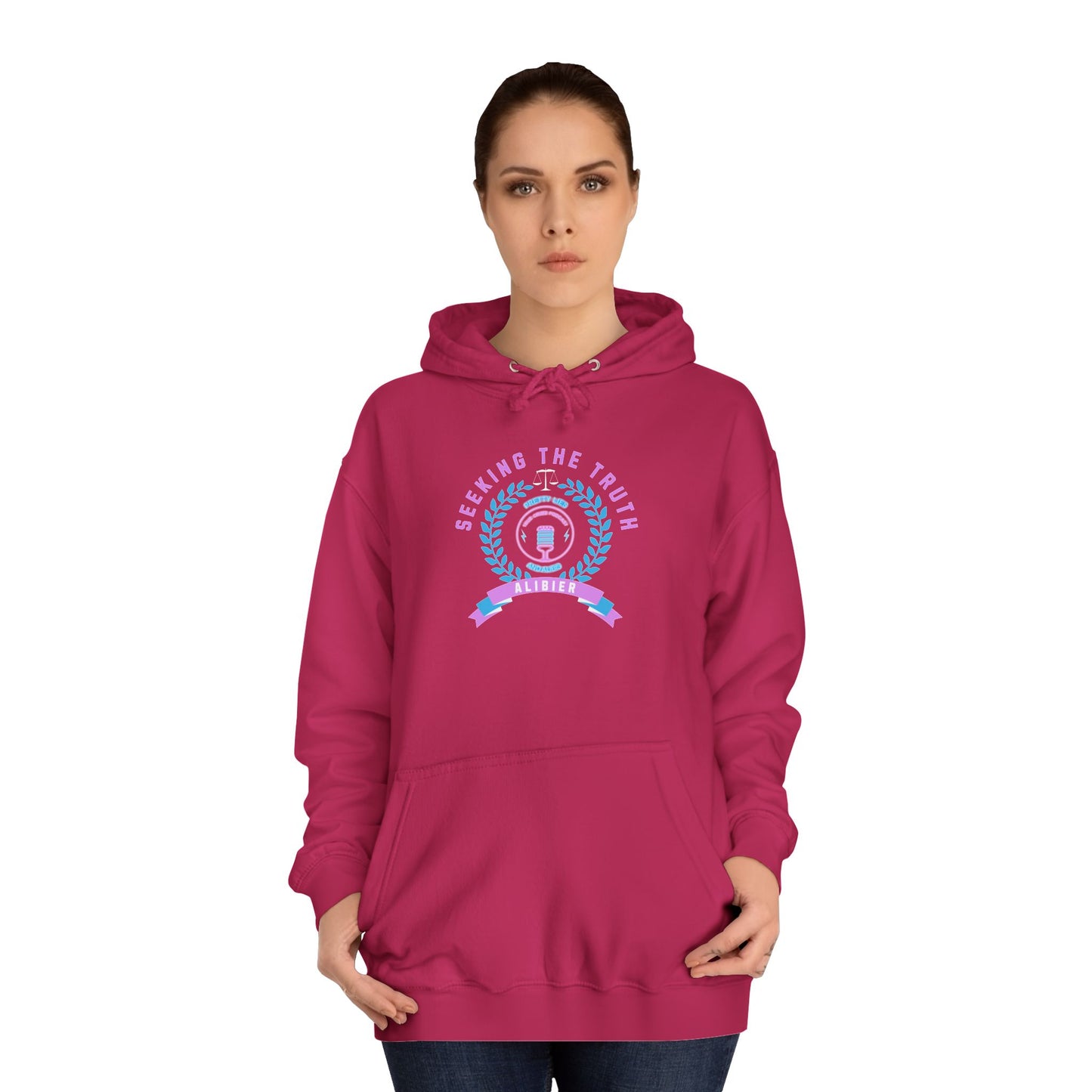 Alibier Logo Seeking The Truth Unisex College Hoodie