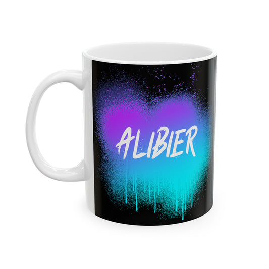 Alibier Spray Paint Ceramic Mug, (11oz, 15oz)