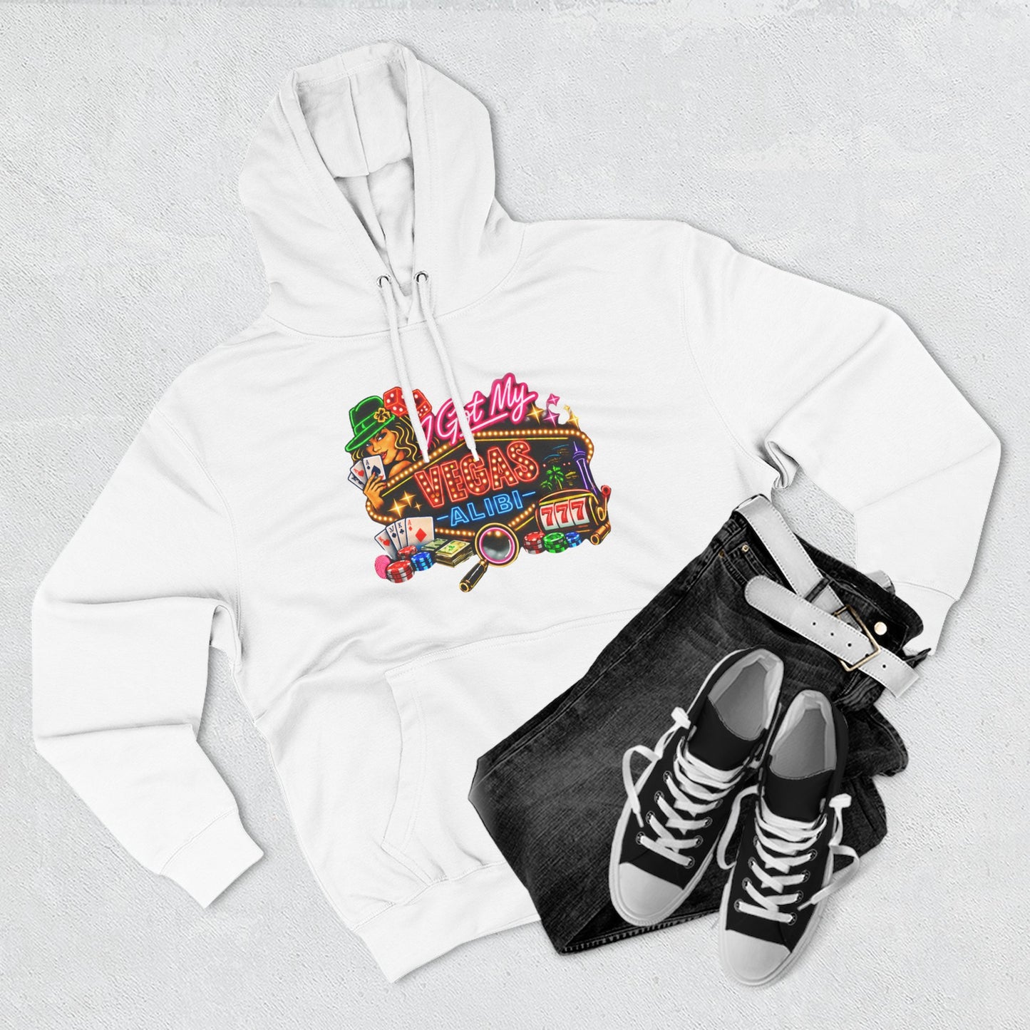 Hoodie — 'I Got My Vegas Alibi' (No Logo)