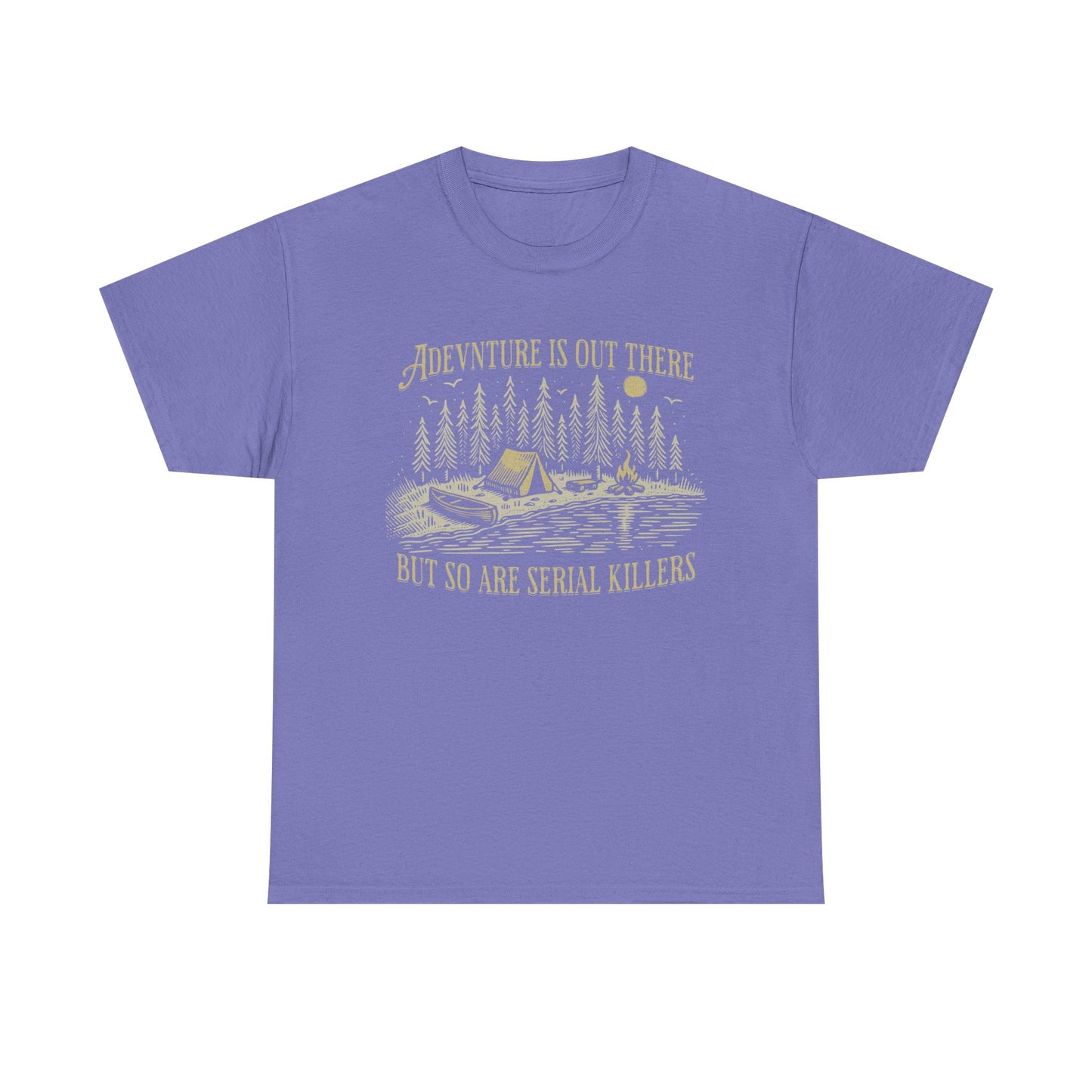 Adventure Is Out There Unisex Heavy Cotton Tee - Funny Outdoor Shirt