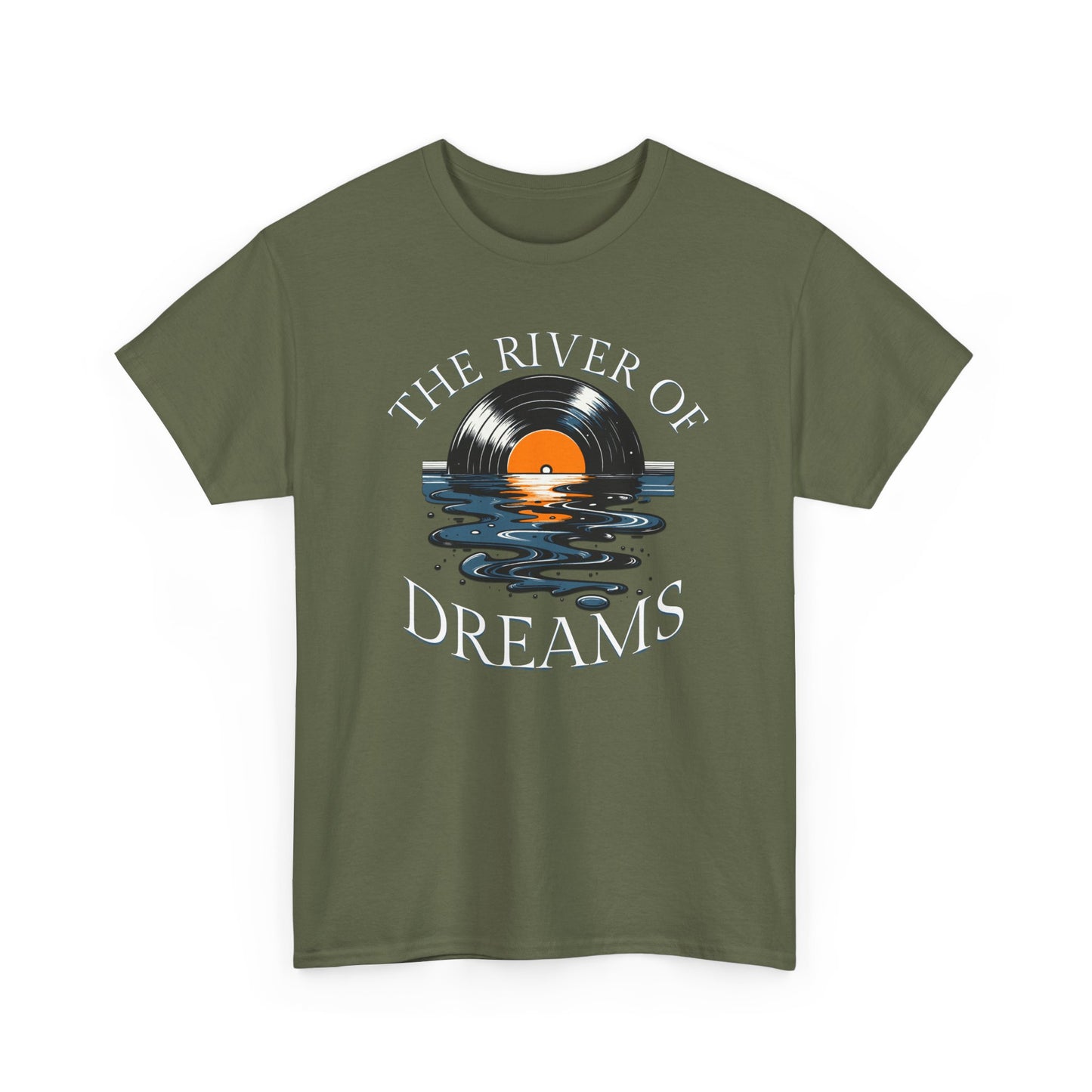 Unisex Heavy Cotton Lyrics Tee River of Dreams- New 2025