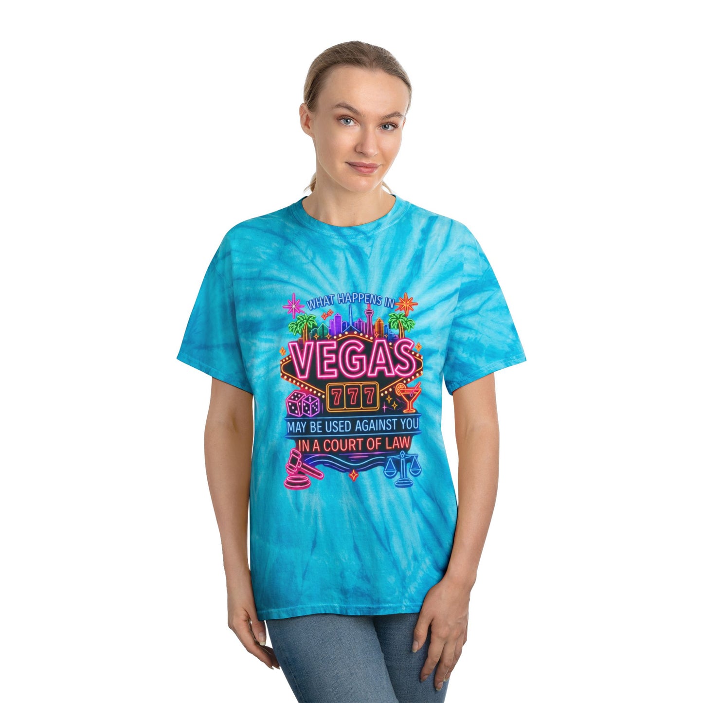 Cyclone Tie Dye Tee - "What Happens In Vegas" (No Logo)