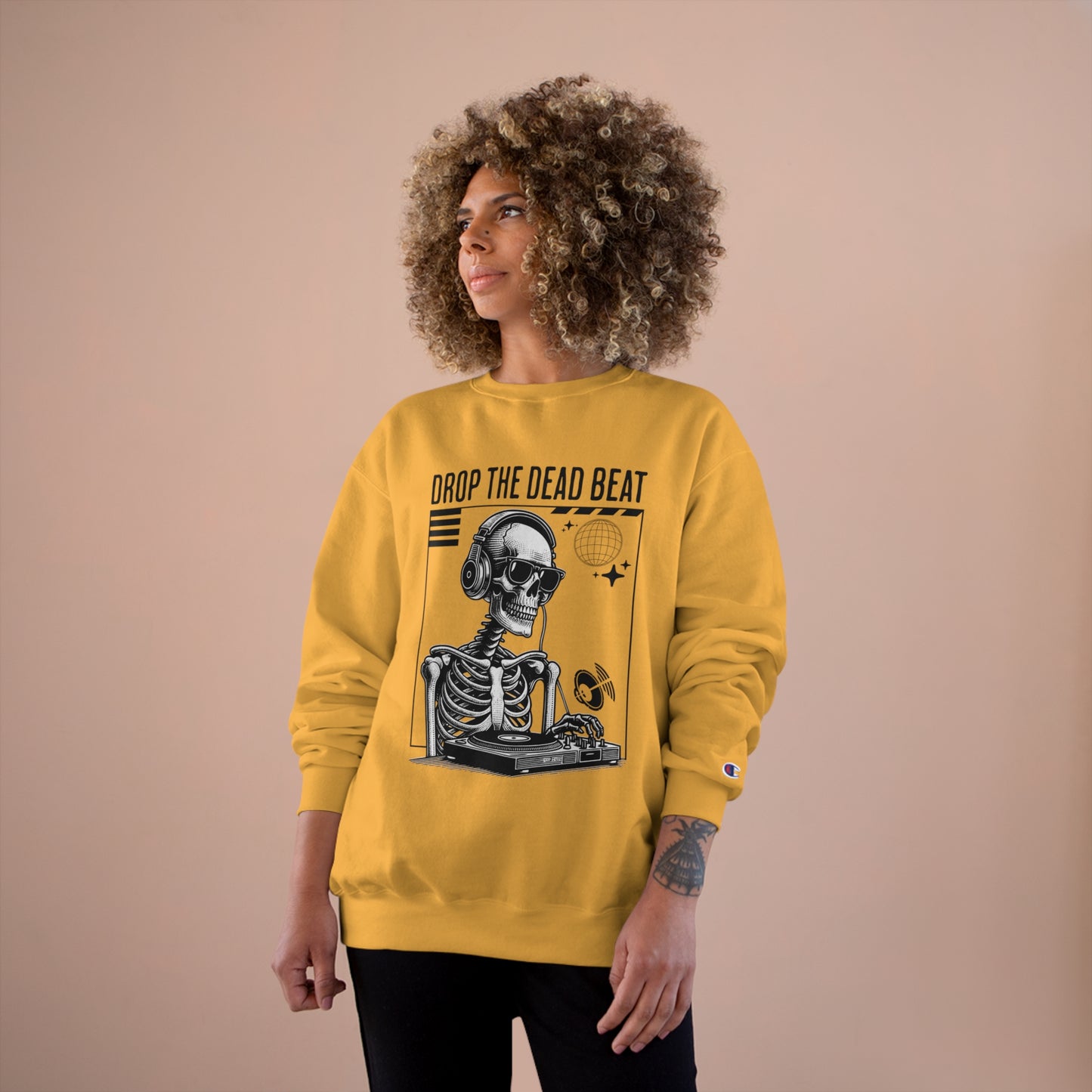 Halloween Drop The Dead Beat Champion Sweatshirt