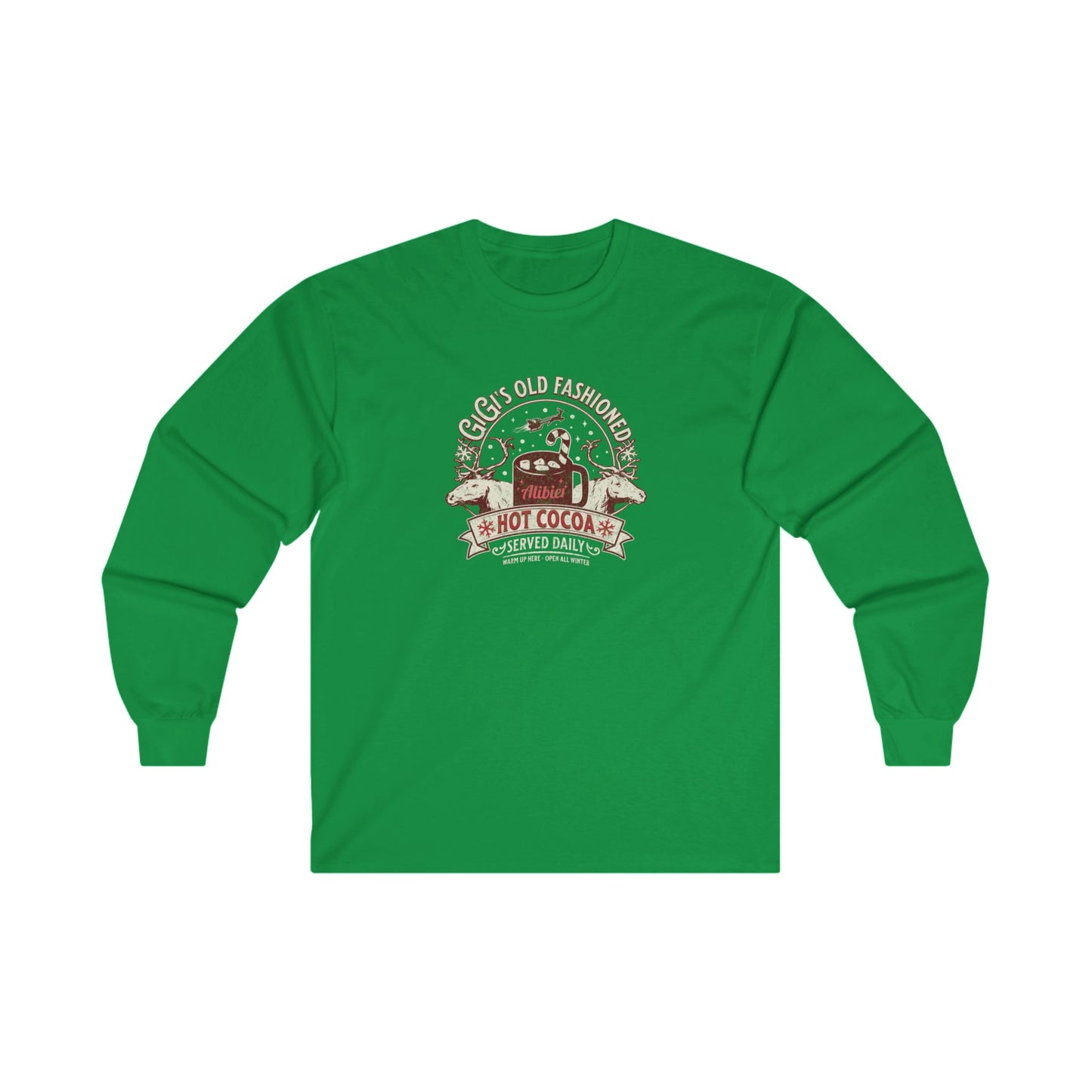 Christmas Cozy Hot Cocoa Long Sleeve Tee - Unisex Ultra Cotton, Holiday Comfort