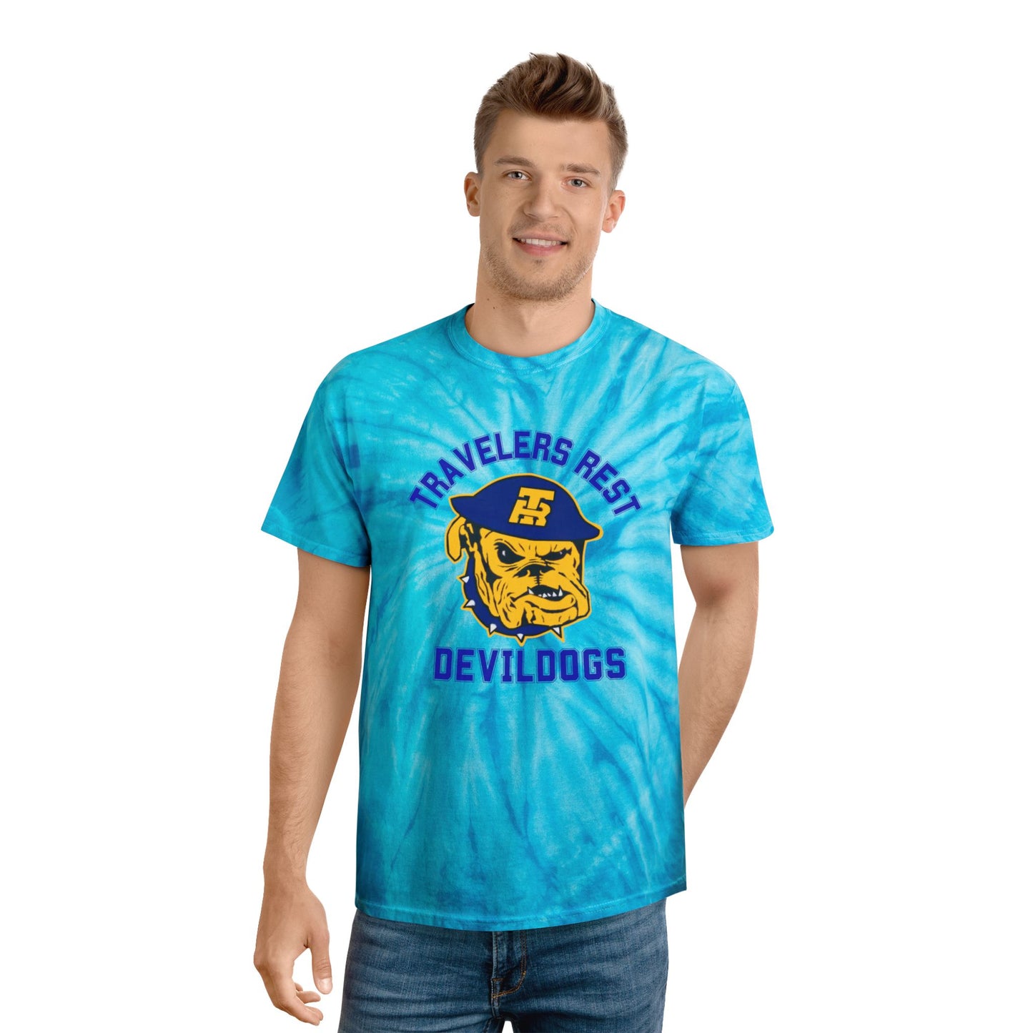 Tie-Dye Tee, Cyclone - TRHS School Spirit Shirt - GO DEVILDOGS