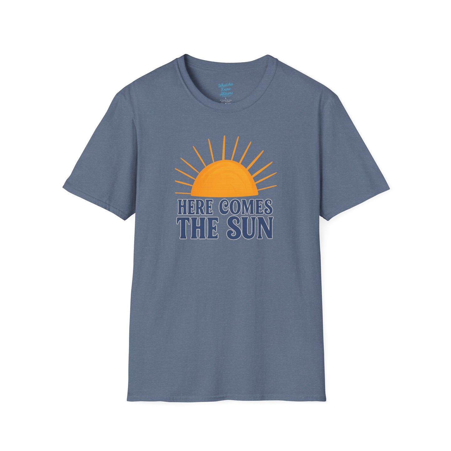 Here Comes the Sun Unisex Softstyle T-Shirt, New 2025