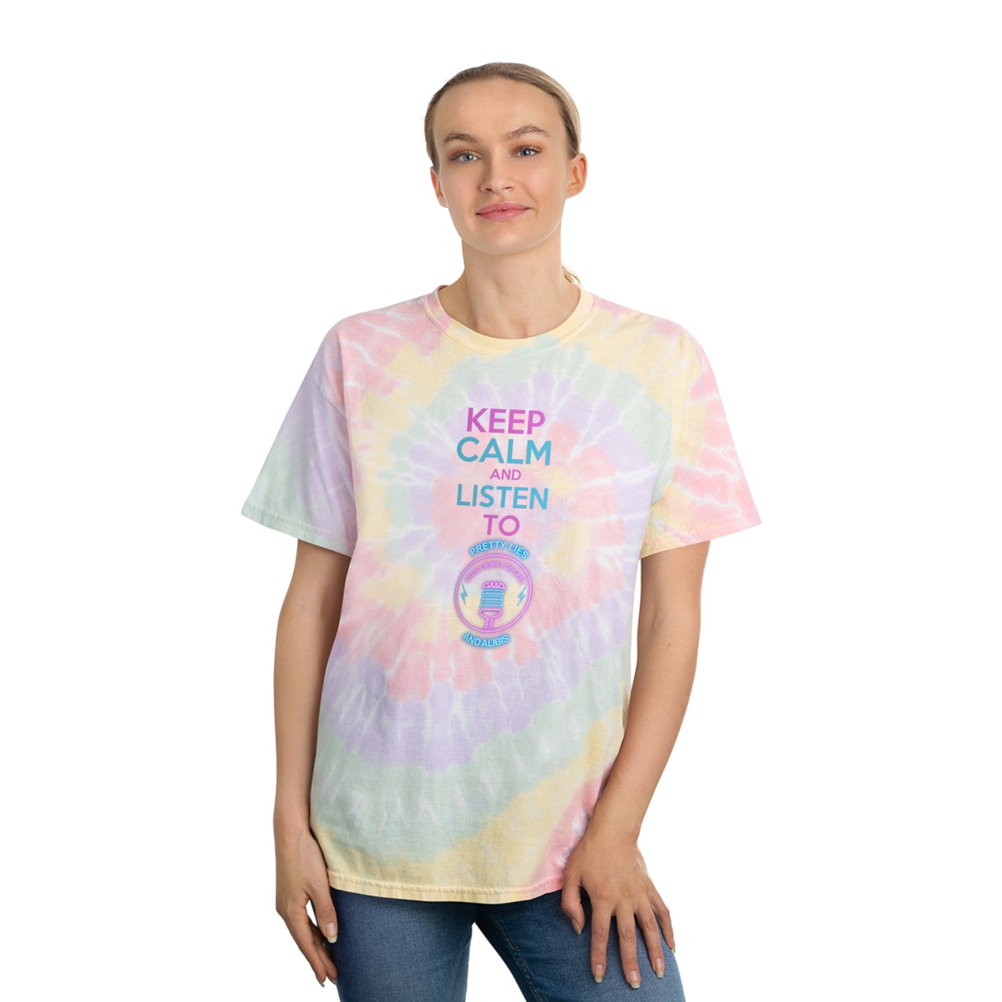 Keep Calm Tie-Dye Tee, Spiral