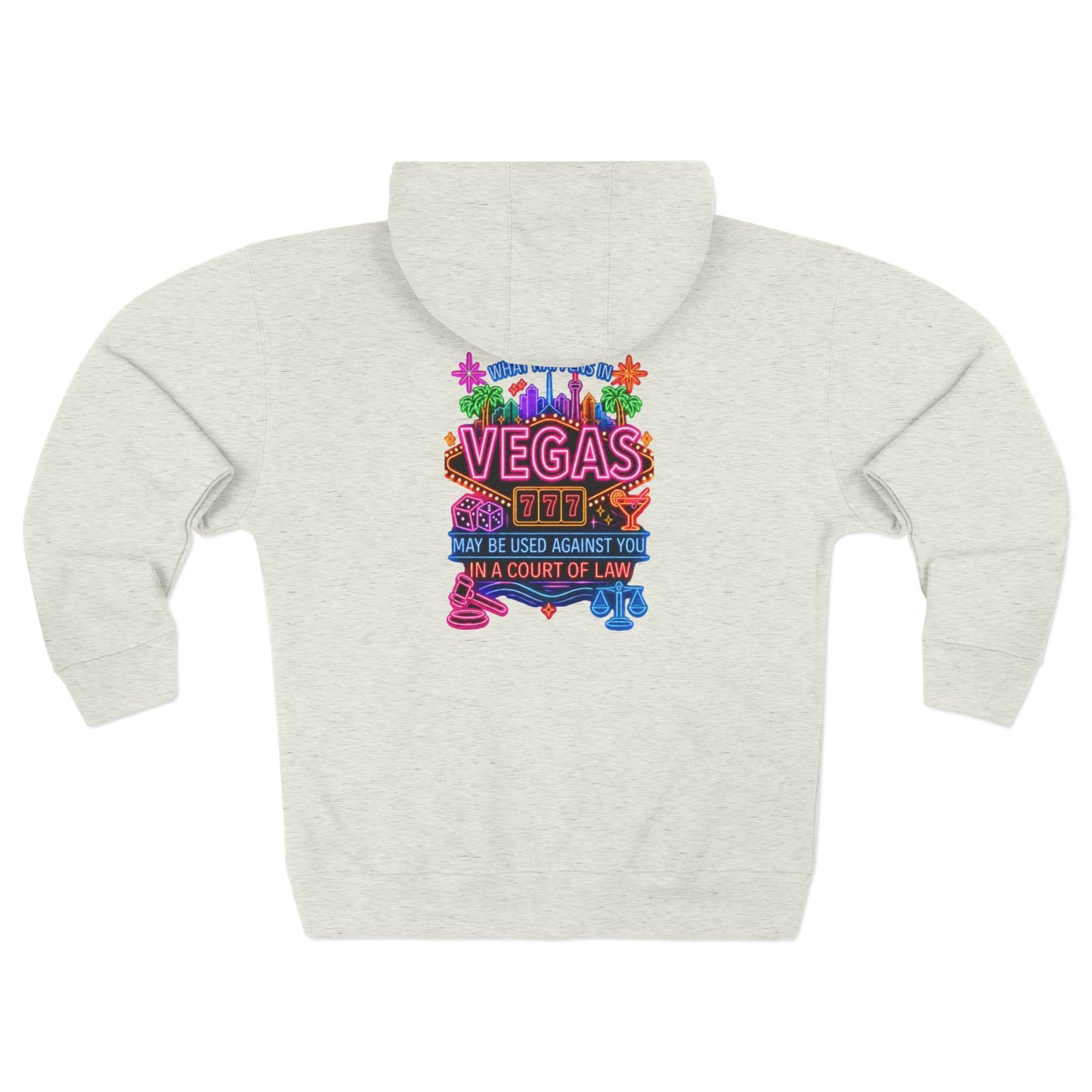 Vegas Zip Hoodie — "What Happens in Vegas" Crime Con 26' (For y'all who freeze)