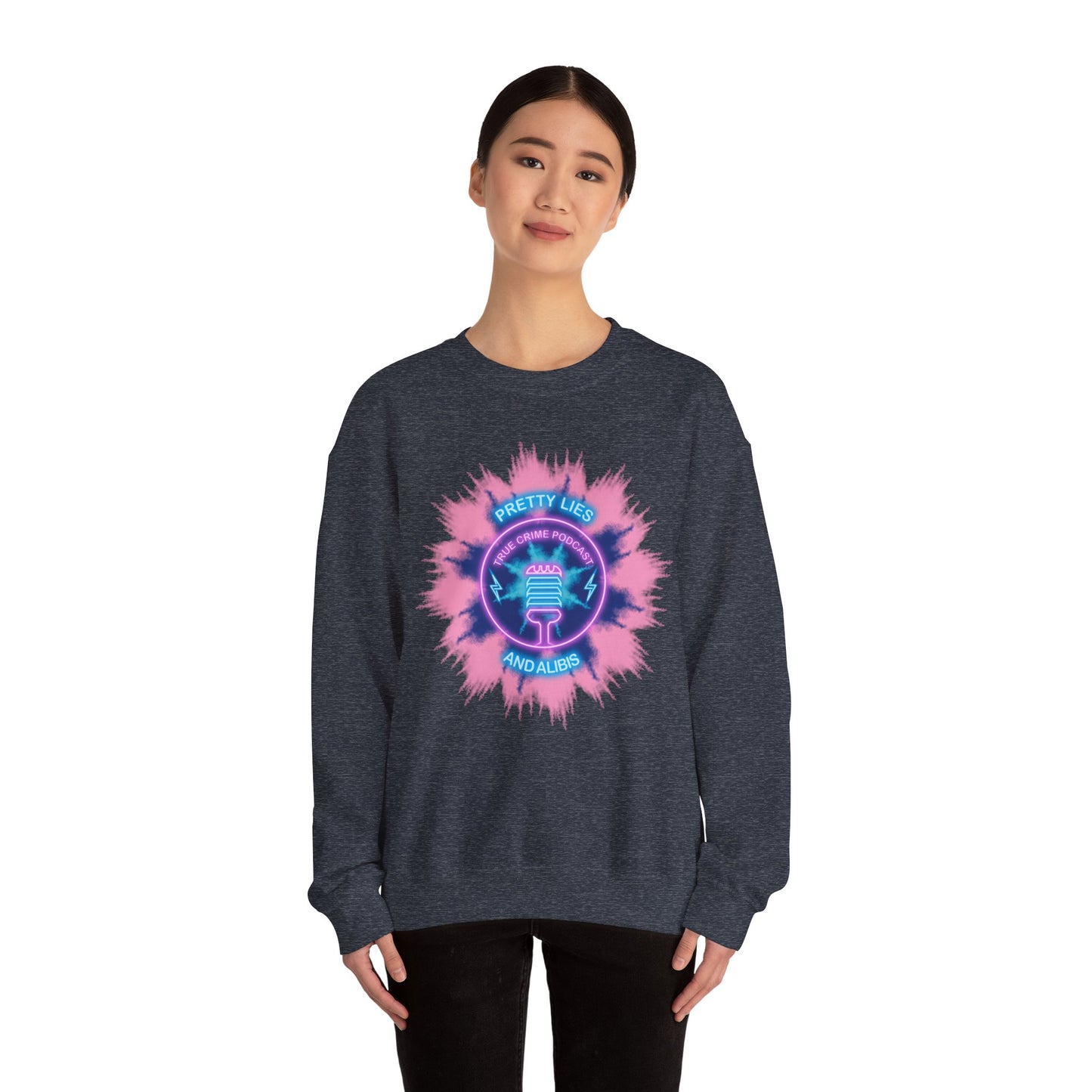 Tie Dye Burst Unisex Heavy Blend™ Crewneck Sweatshirt