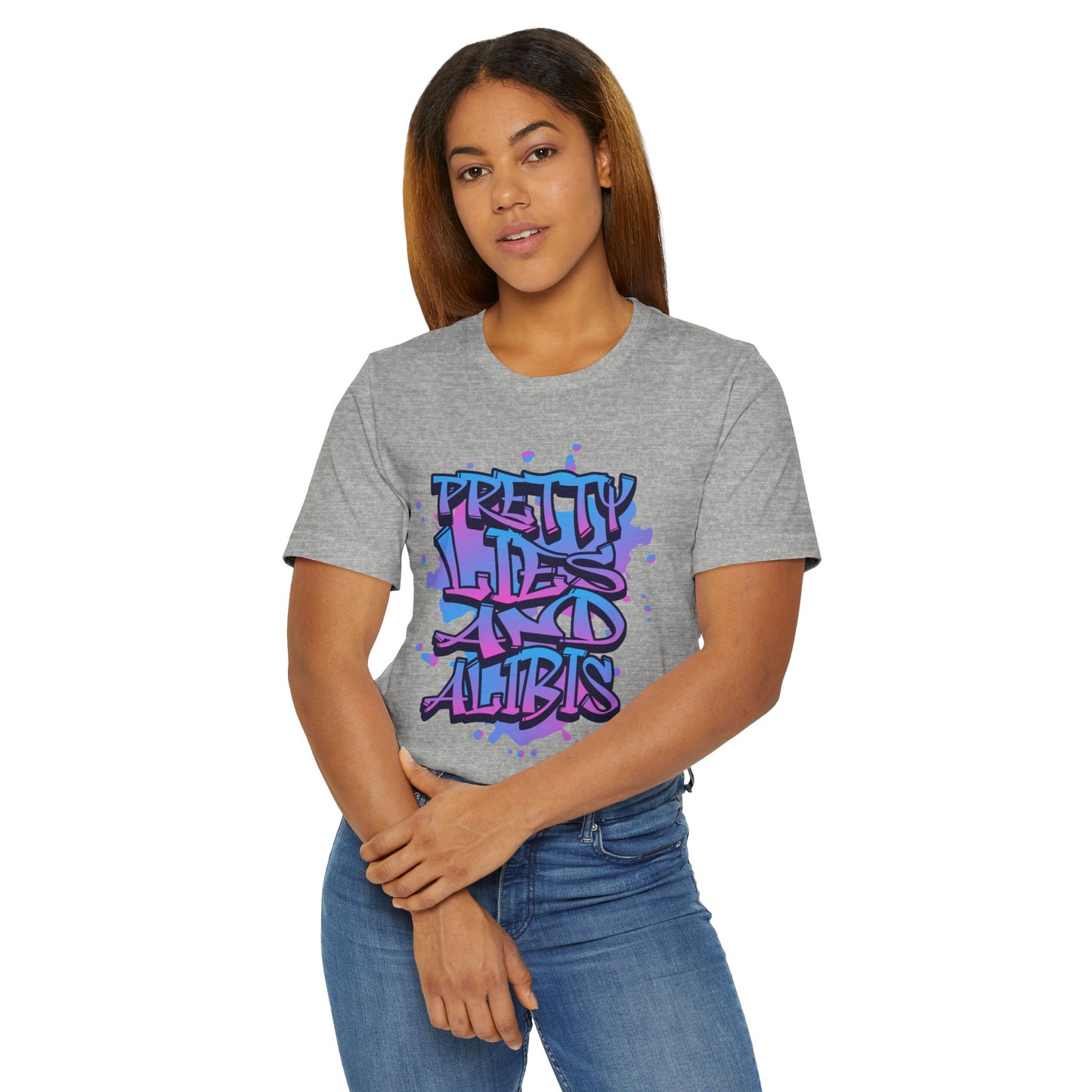 Pretty Lies Retro Unisex Jersey T-Shirt