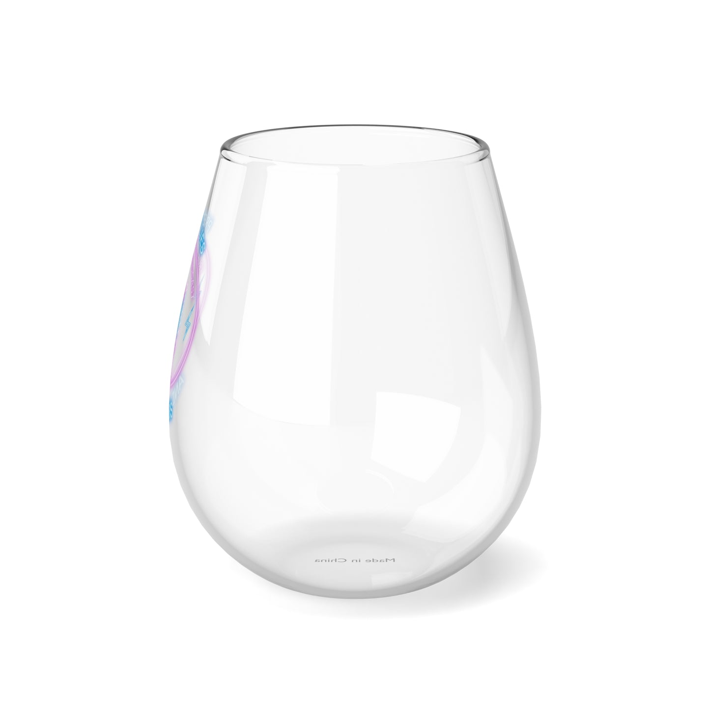 Logo Stemless Wine Glass, 11.75oz