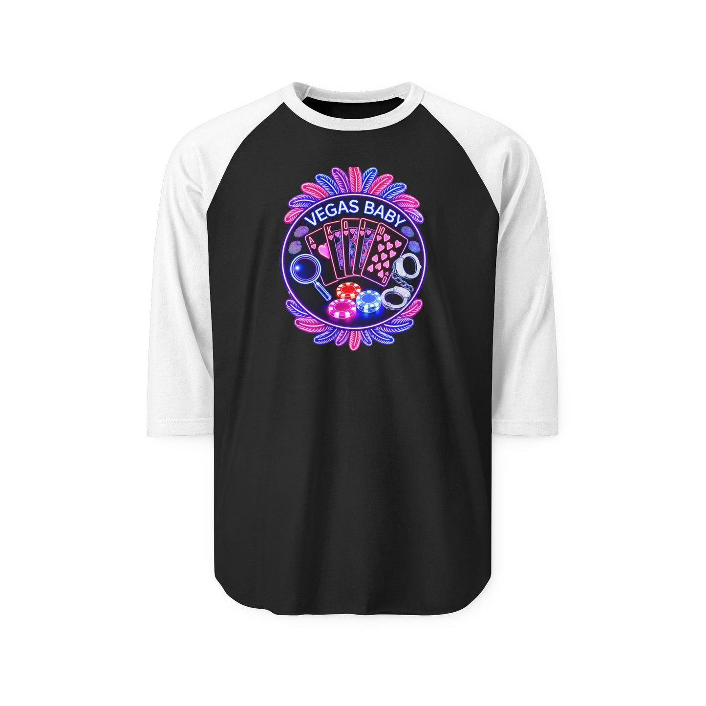 Vegas Baby Raglan Shirt - Crime Con 26'