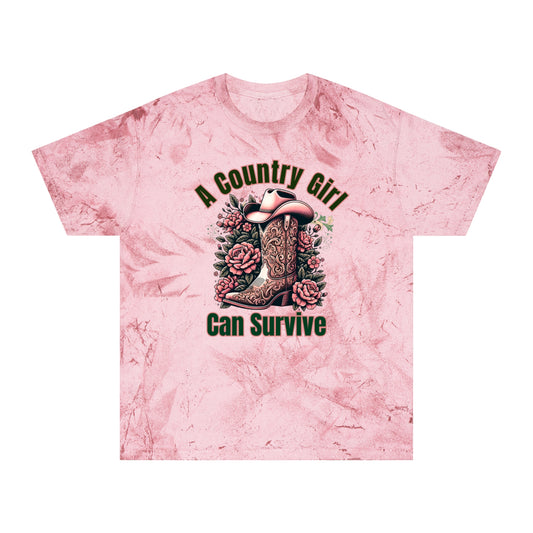 Country Girl Color Blast Tee - NEW 2025