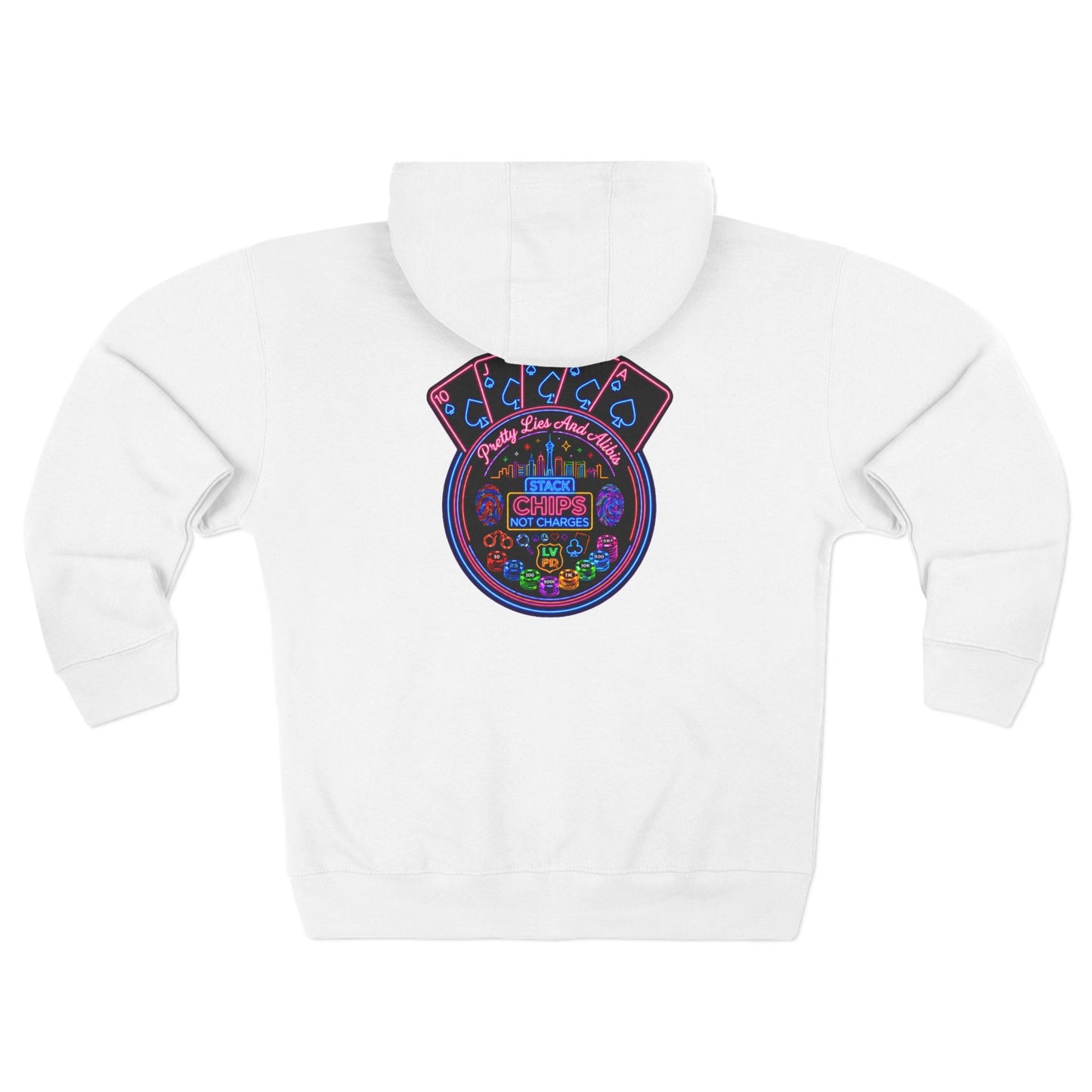 Unisex Zip Hoodie "Stack Chips Not Charges" Crime Con 26'