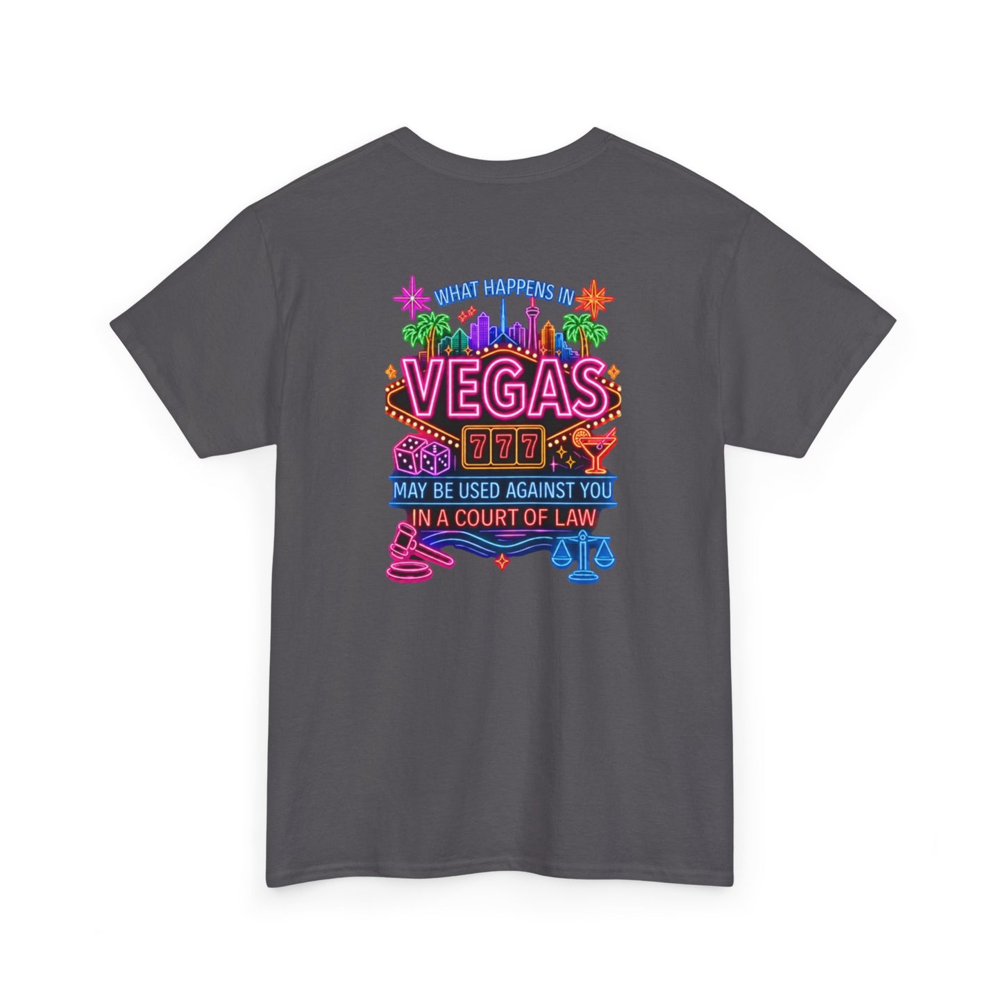 What Happens In Vegas Neon Graphic Tee  Crime Con 26'