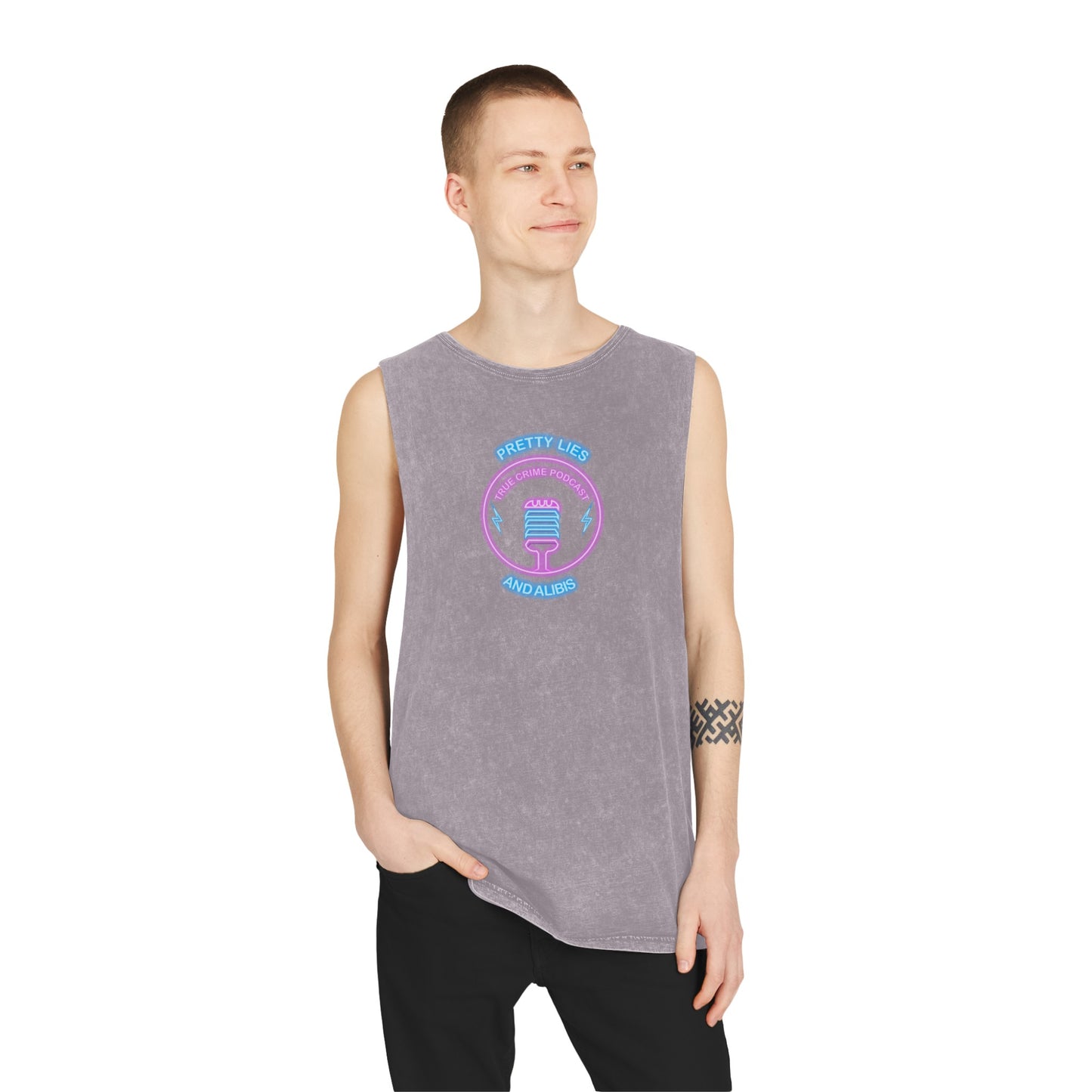 Logo Unisex Stonewash Tank Top