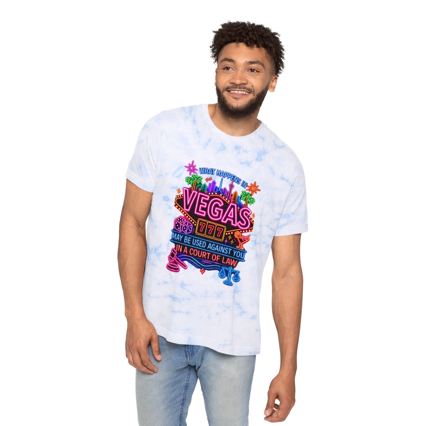 Tie Dye T-Shirt —"What Happens In Vegas" (No Logo)
