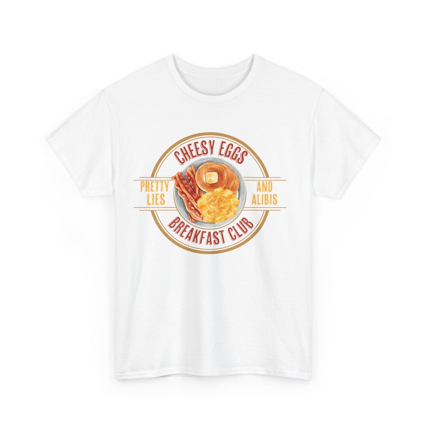 Cheesy Eggs Breakfast Club Unisex Heavy Cotton Tee