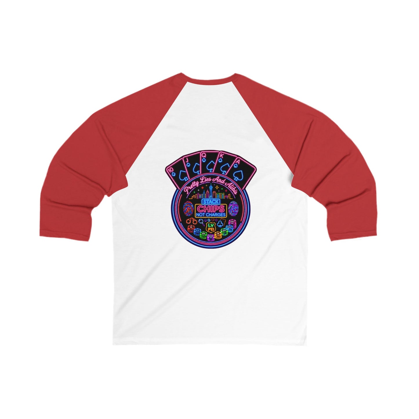 Baseball Tee -  "Stack Chips Not Charges" Crime Con 26'