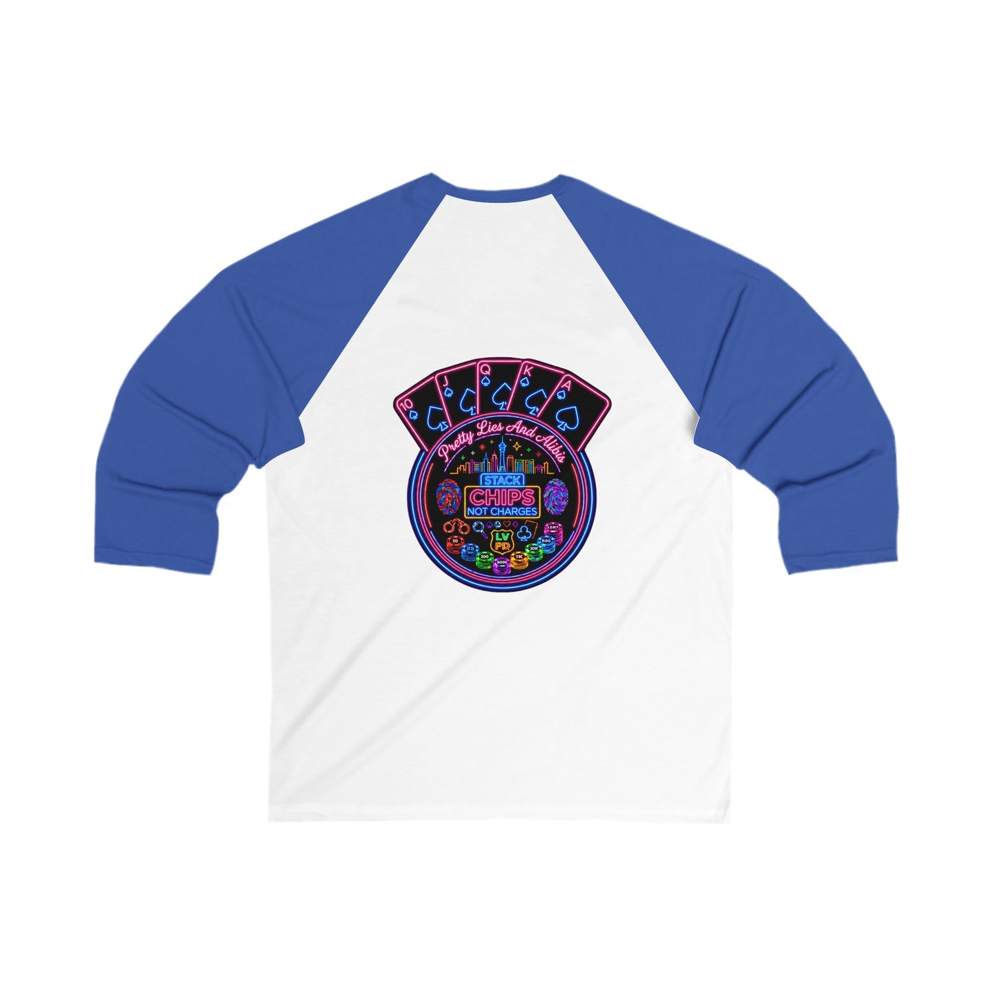 Baseball Tee -  "Stack Chips Not Charges" Crime Con 26'