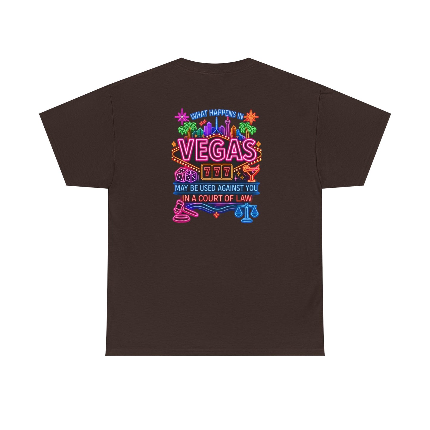 What Happens In Vegas Neon Graphic Tee  Crime Con 26'