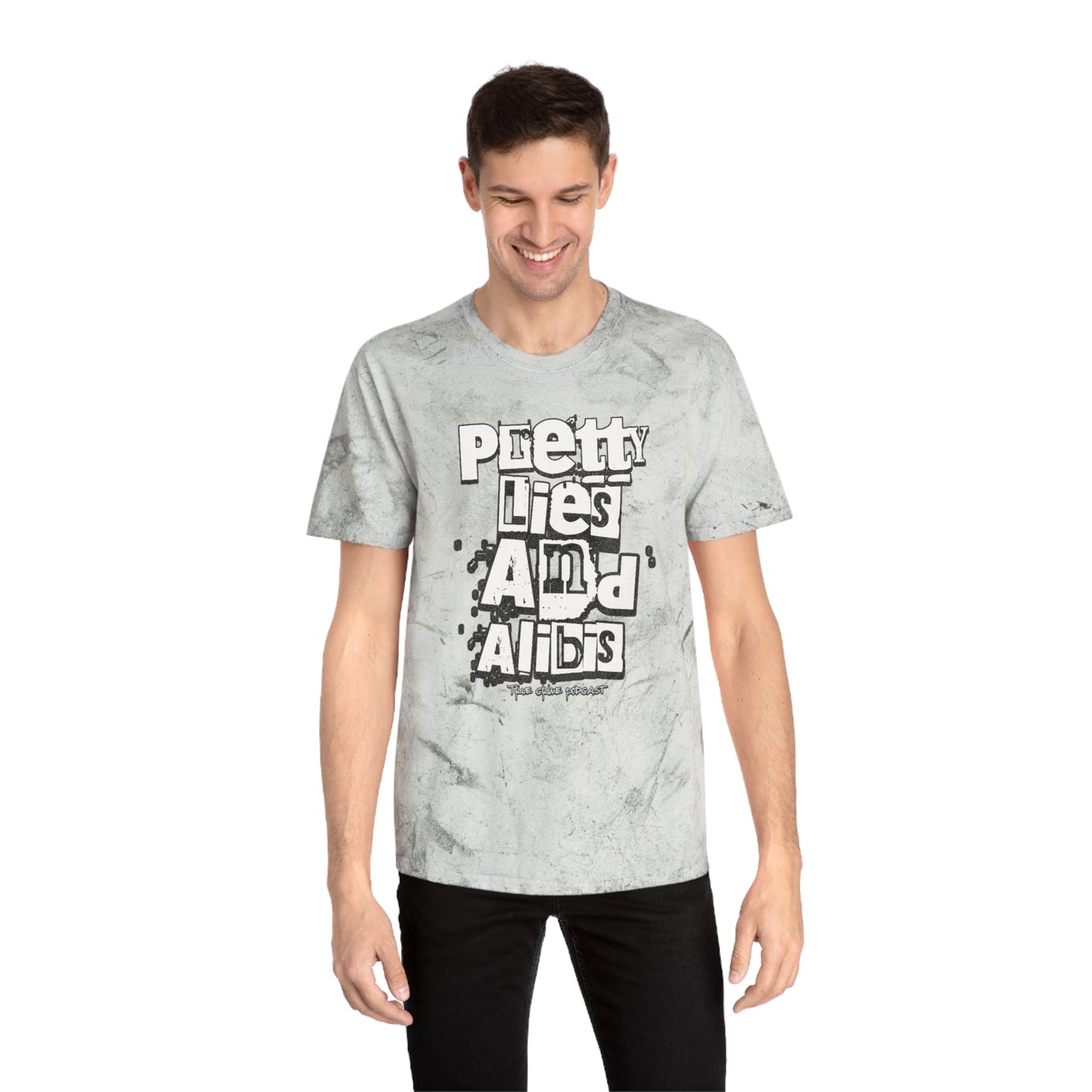 Pretty Lies Ransom Unisex Color Blast T-Shirt - "Pretty Lies and Alibis" Graphic Tee