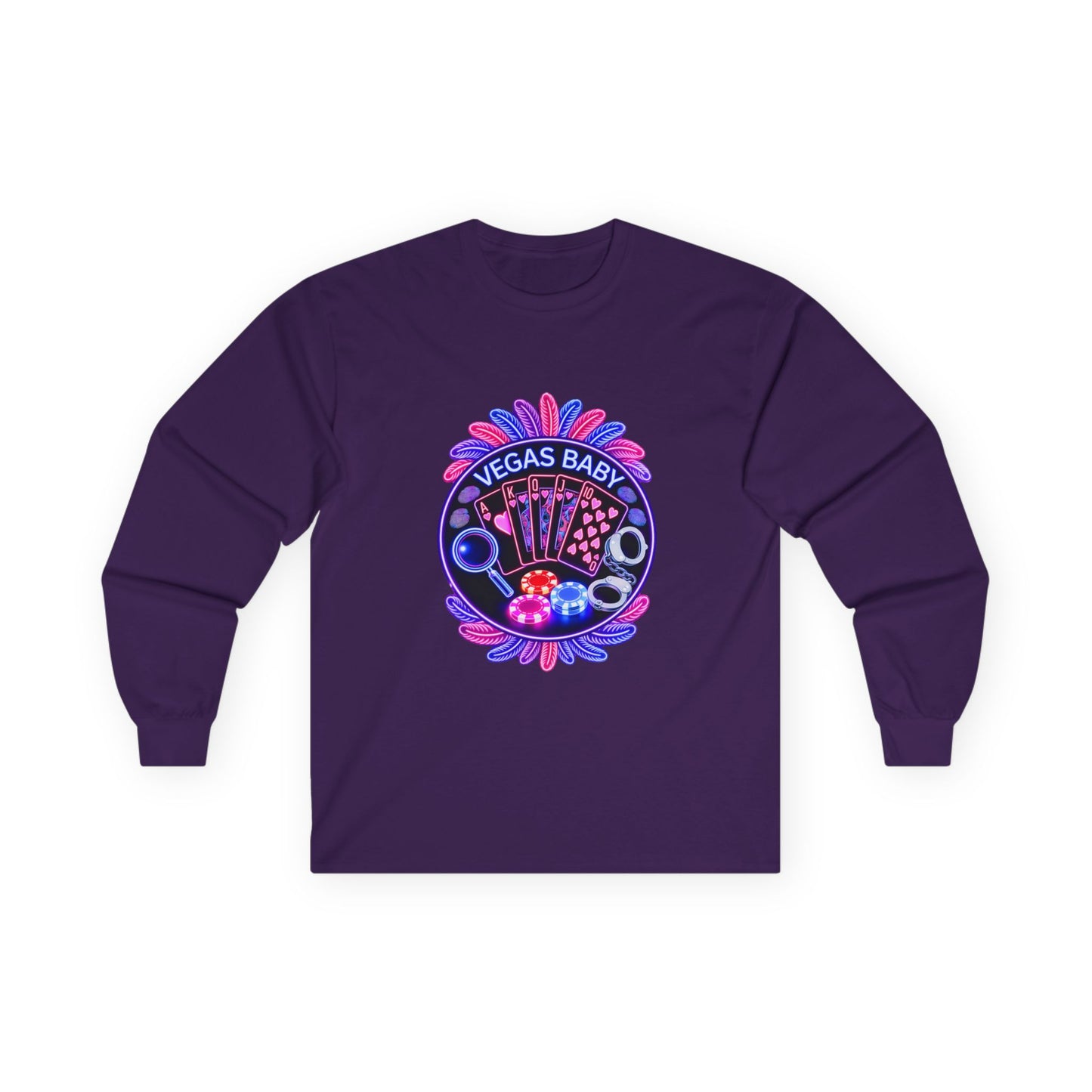 Vegas Baby Long Sleeve Tee — (No Logo)