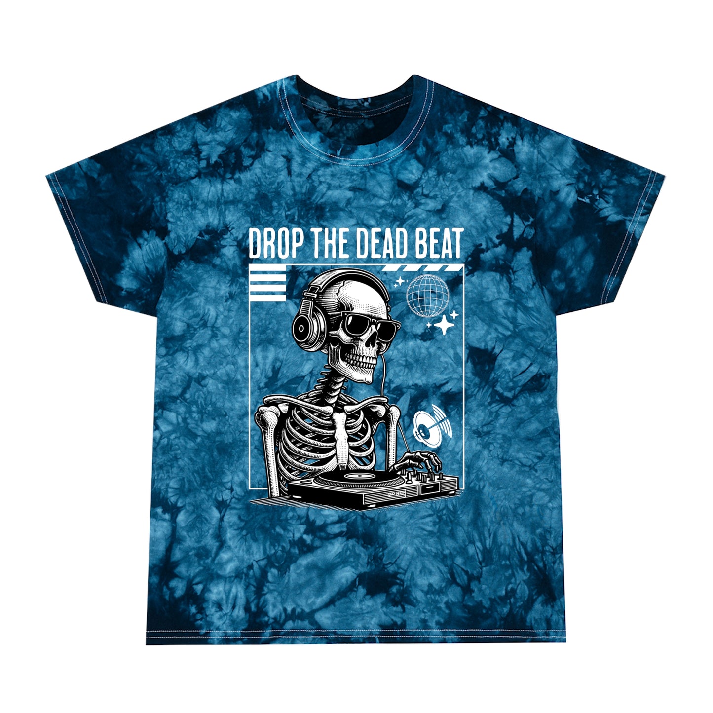 Halloween Drop The Dead Beat Tie-Dye Tee, Crystal