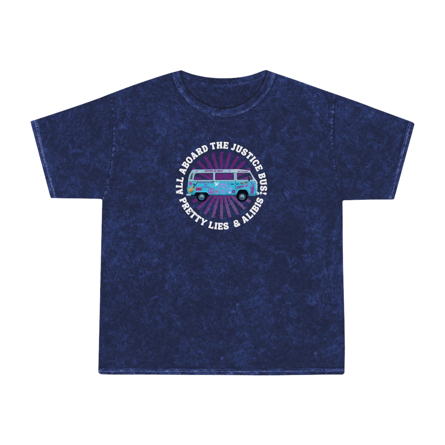 Justice Bus Unisex Mineral Wash T-Shirt