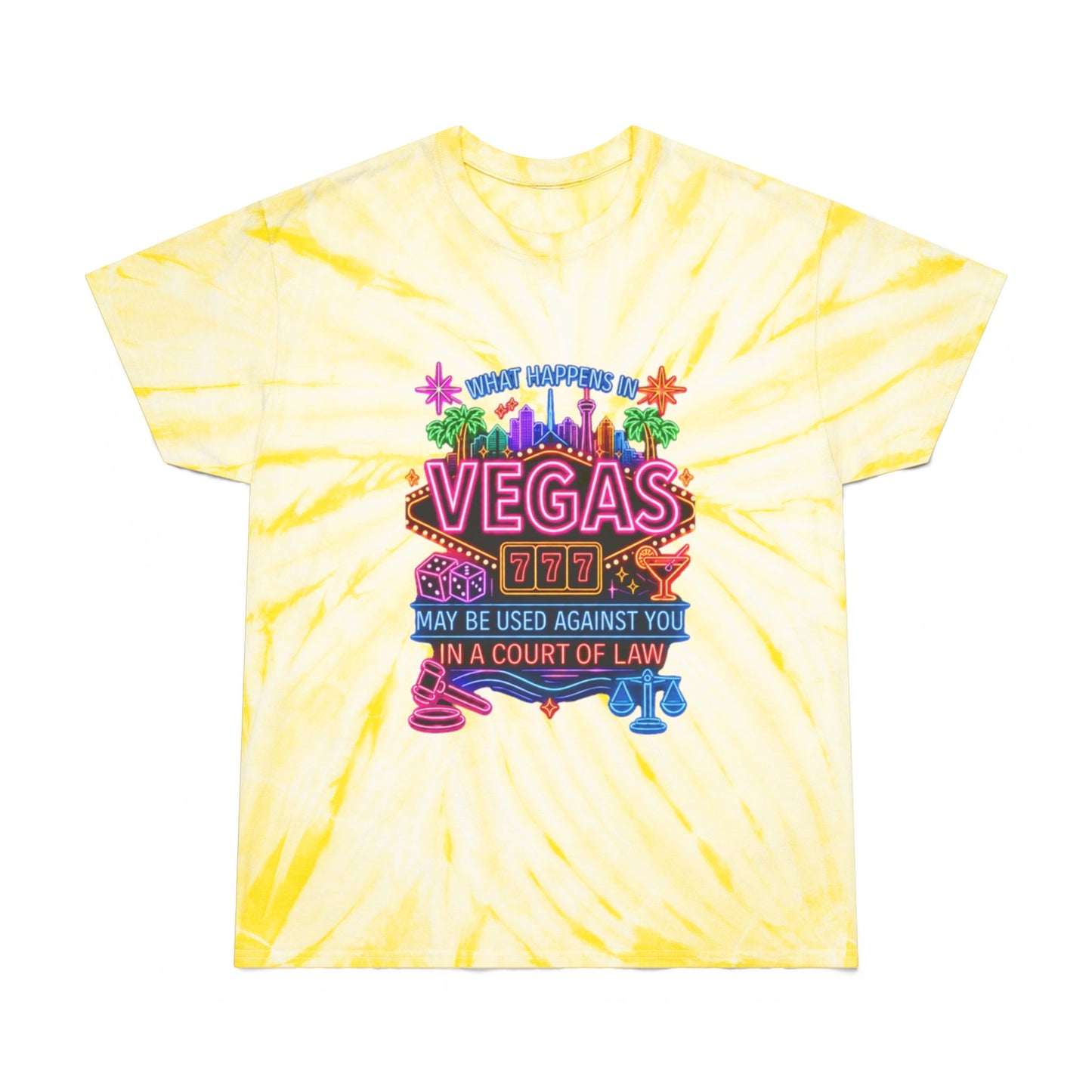 Cyclone Tie Dye Tee - "What Happens In Vegas" (No Logo)