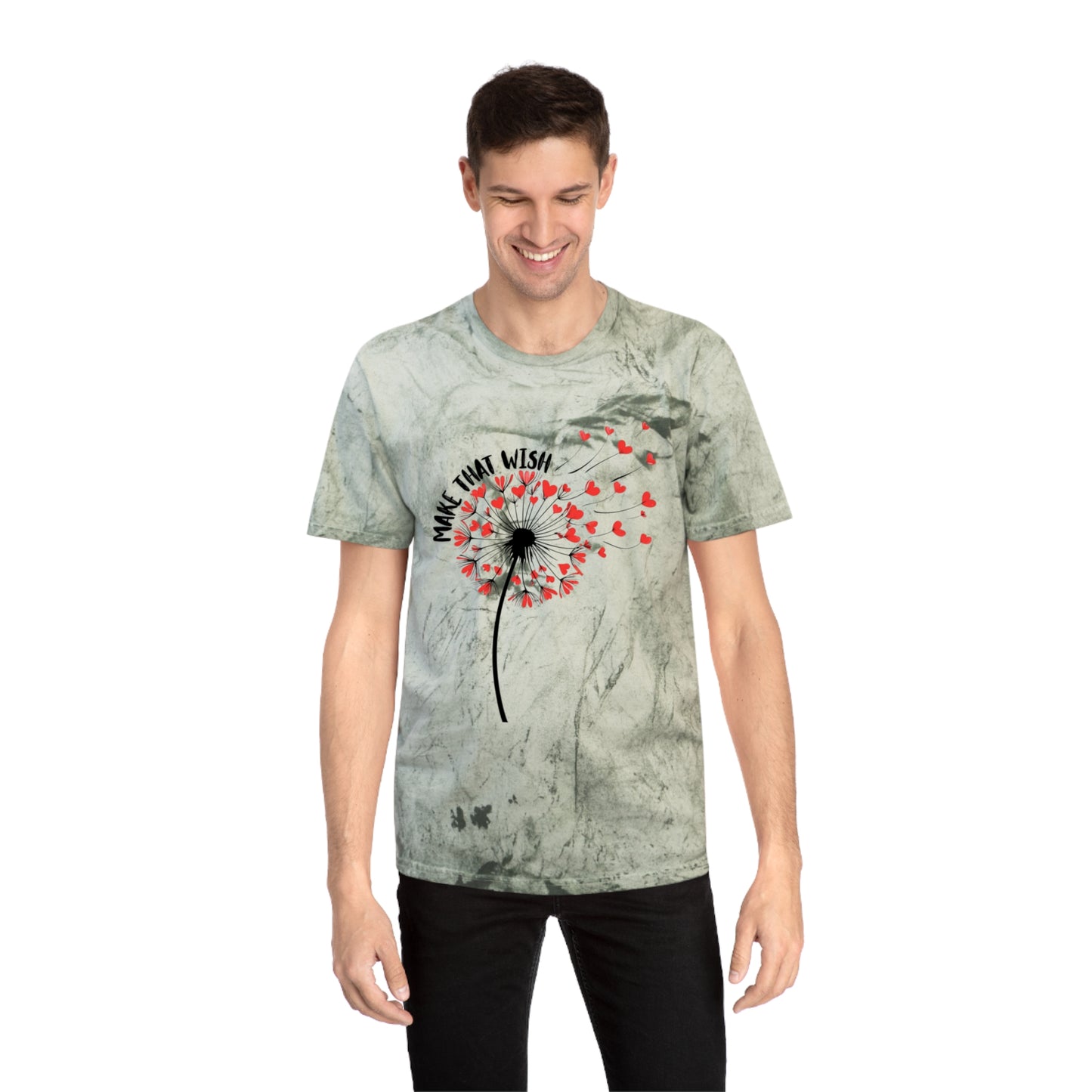 Dandelion 'Make That Wish' Tie-Dye Tee NEW FUN