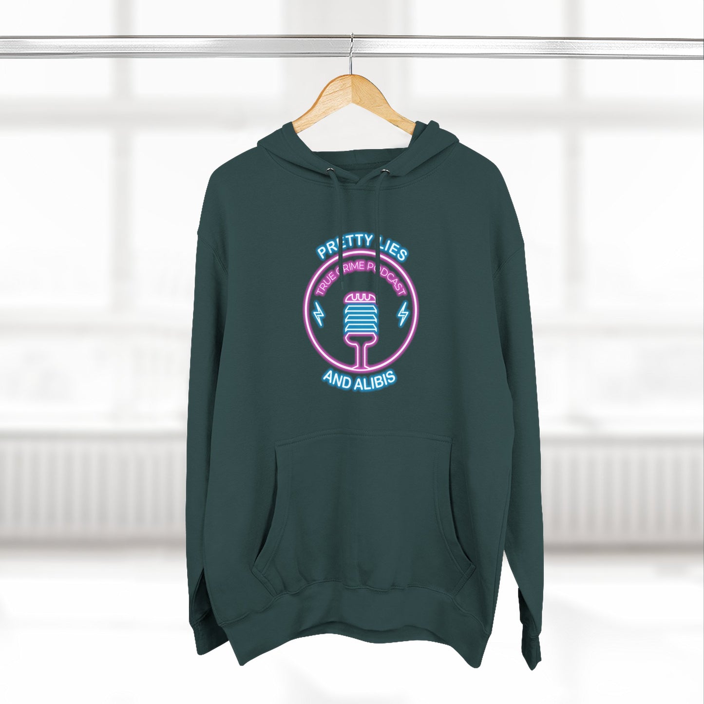 Retro Vegas Neon Hoodie — "What Happens In Vegas" (Design 2) Crime Con 26'