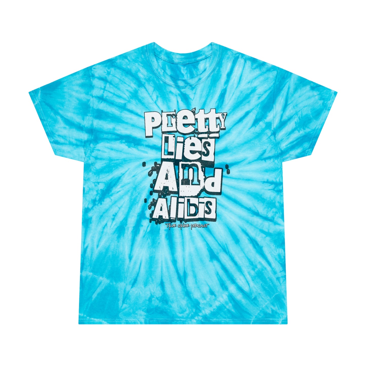 NEW 'Pretty Lies and Alibis'  Ransom Tie-Dye Tee - Vibrant Cyclone Design for Trendsetters