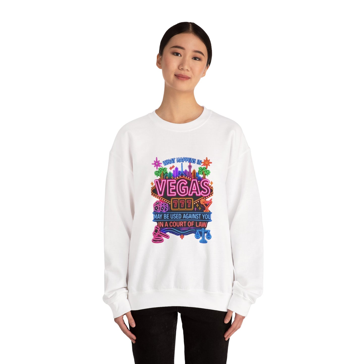 Graphic Sweatshirt – "What Happens in Vegas" (No Logo)