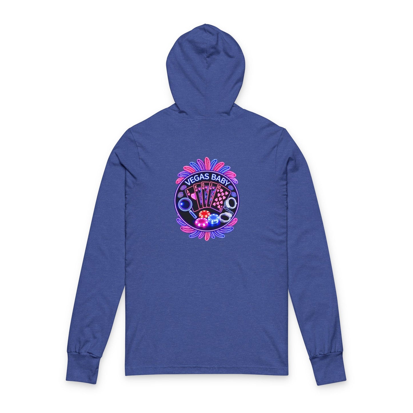 Vegas Baby Hooded Long Sleeve Tee — Crime Con 26'