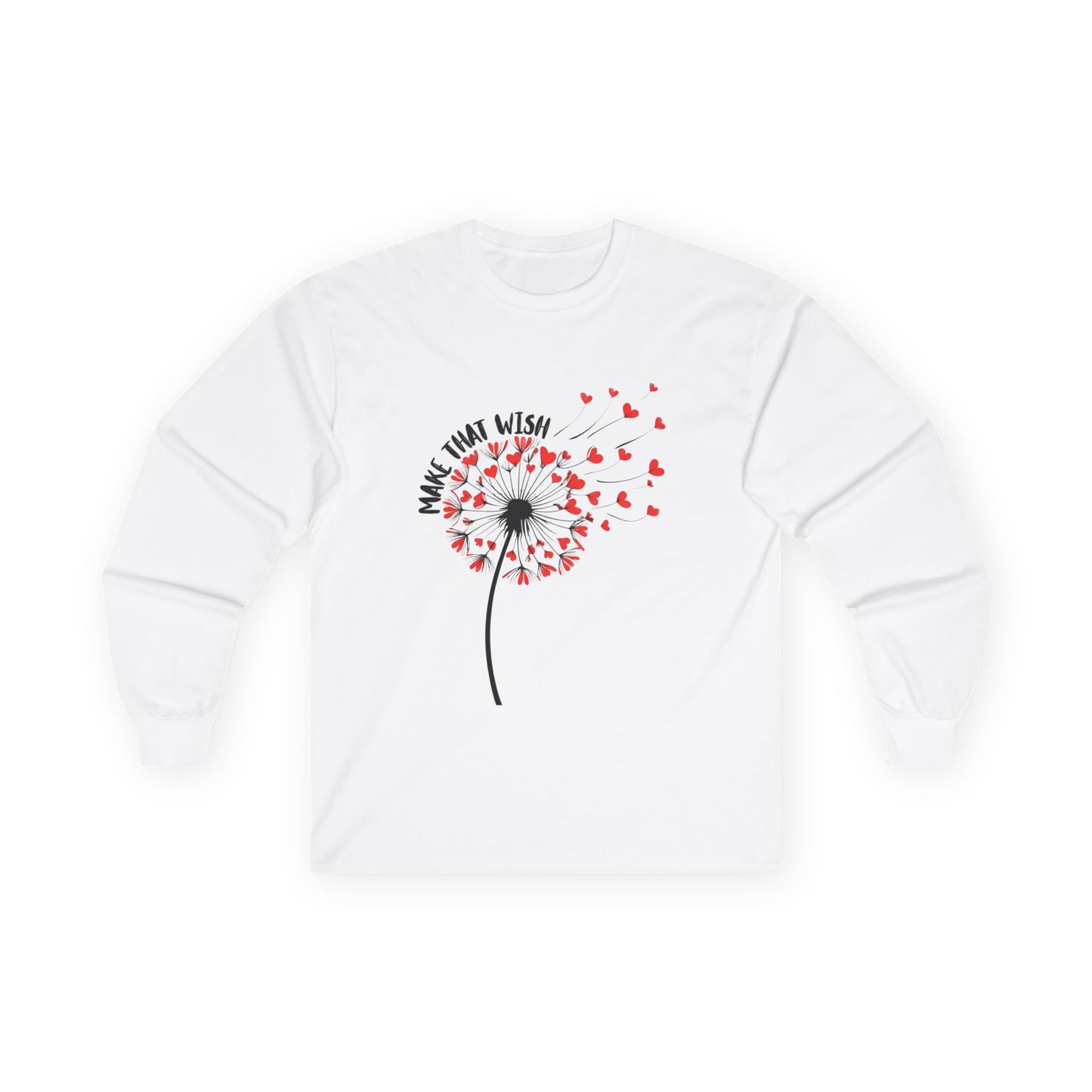 Long Sleeve Tee — Dandelion Make That Wish - New Fun Tee
