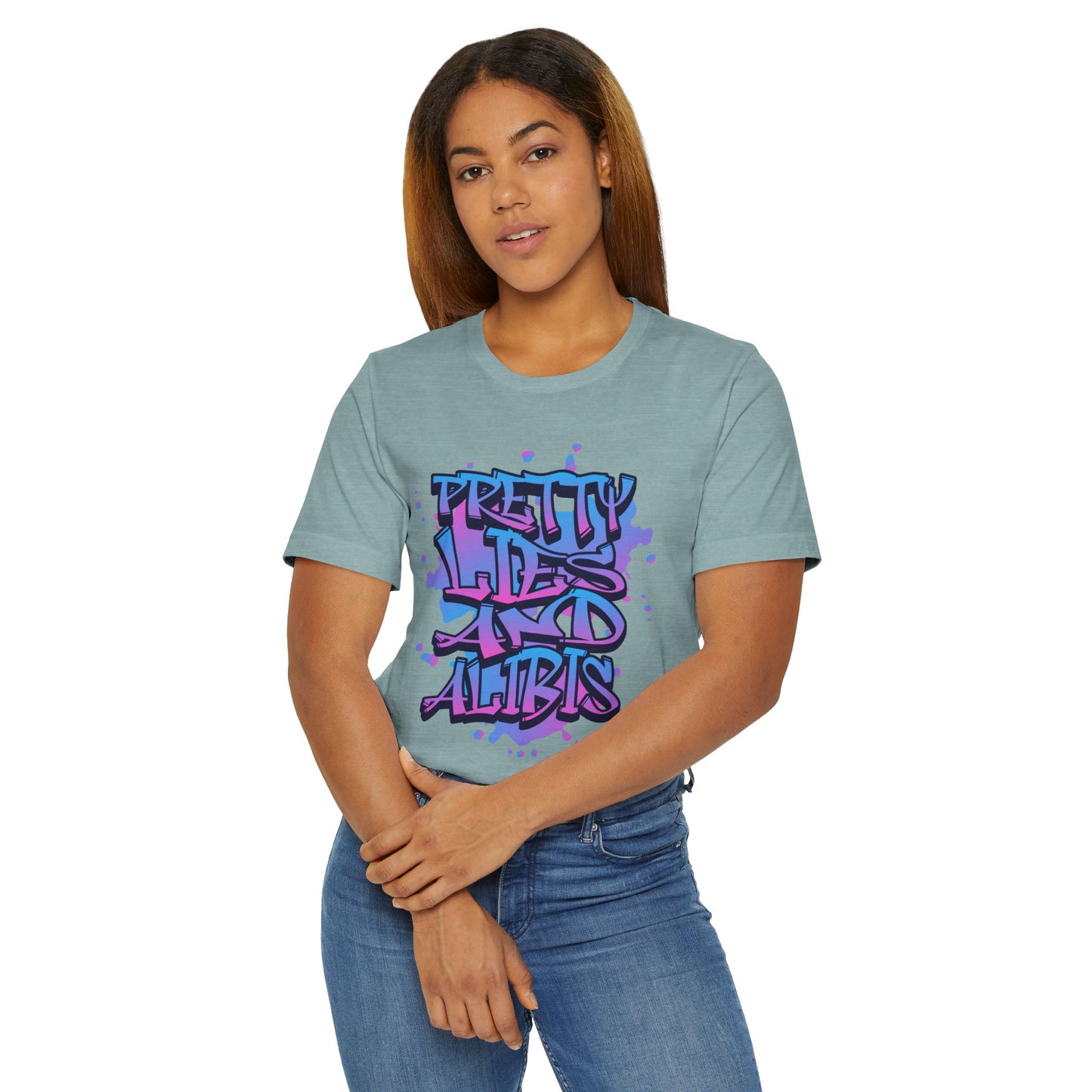 Pretty Lies Retro Unisex Jersey T-Shirt