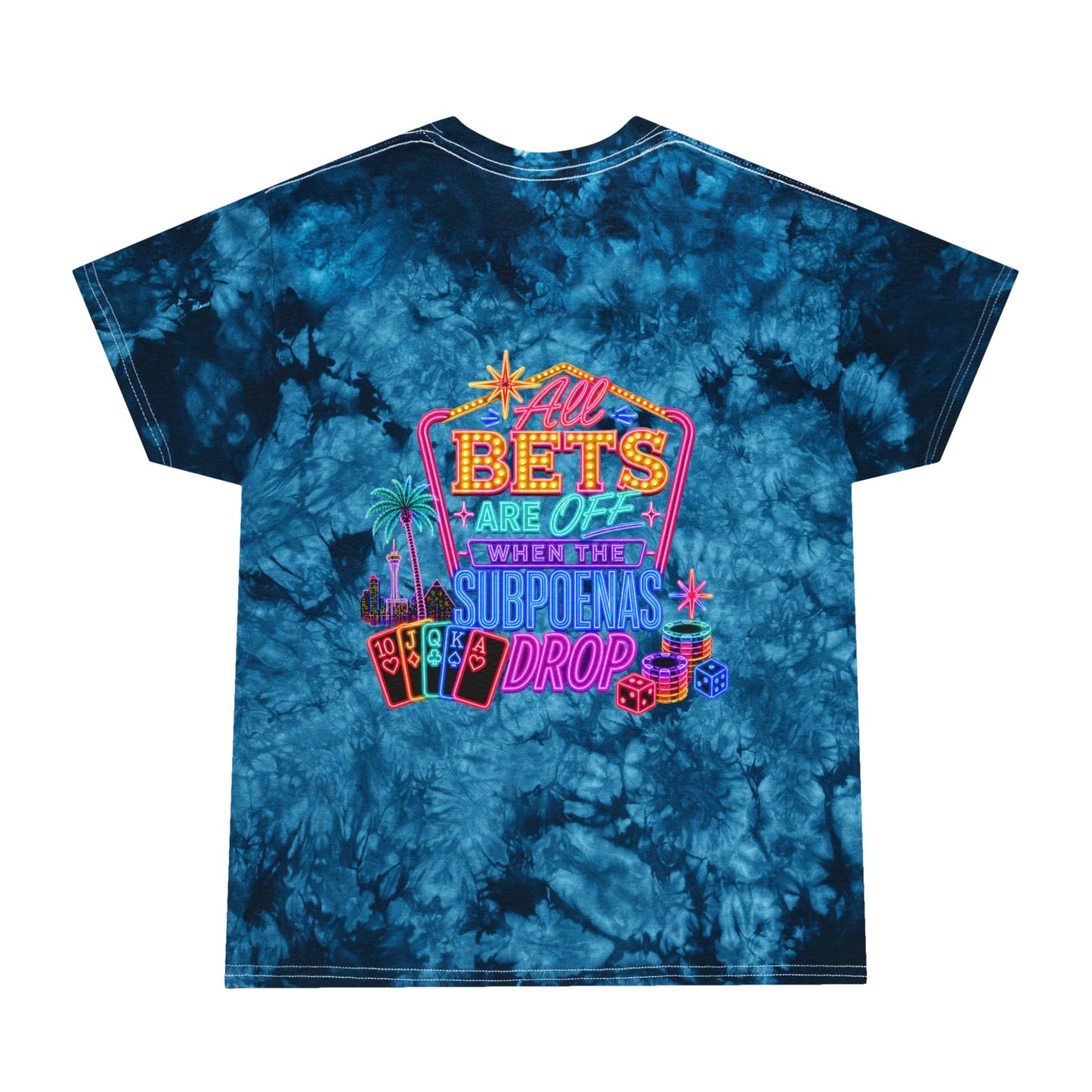 Tie-Dye Tee — "All Bets Are Off" Crime Con 26'