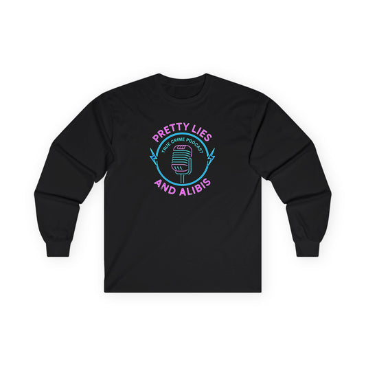 Unisex Long Sleeve Tee - 'Pretty Lies and Alibis', New 2025