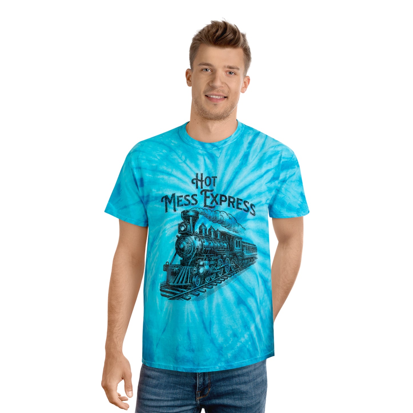 Hot Mess Express Tie-Dye Tee, Cyclone