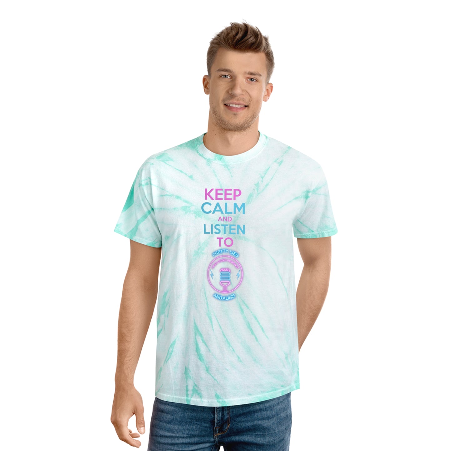 Keep Calm Tie-Dye Tee, Cyclone