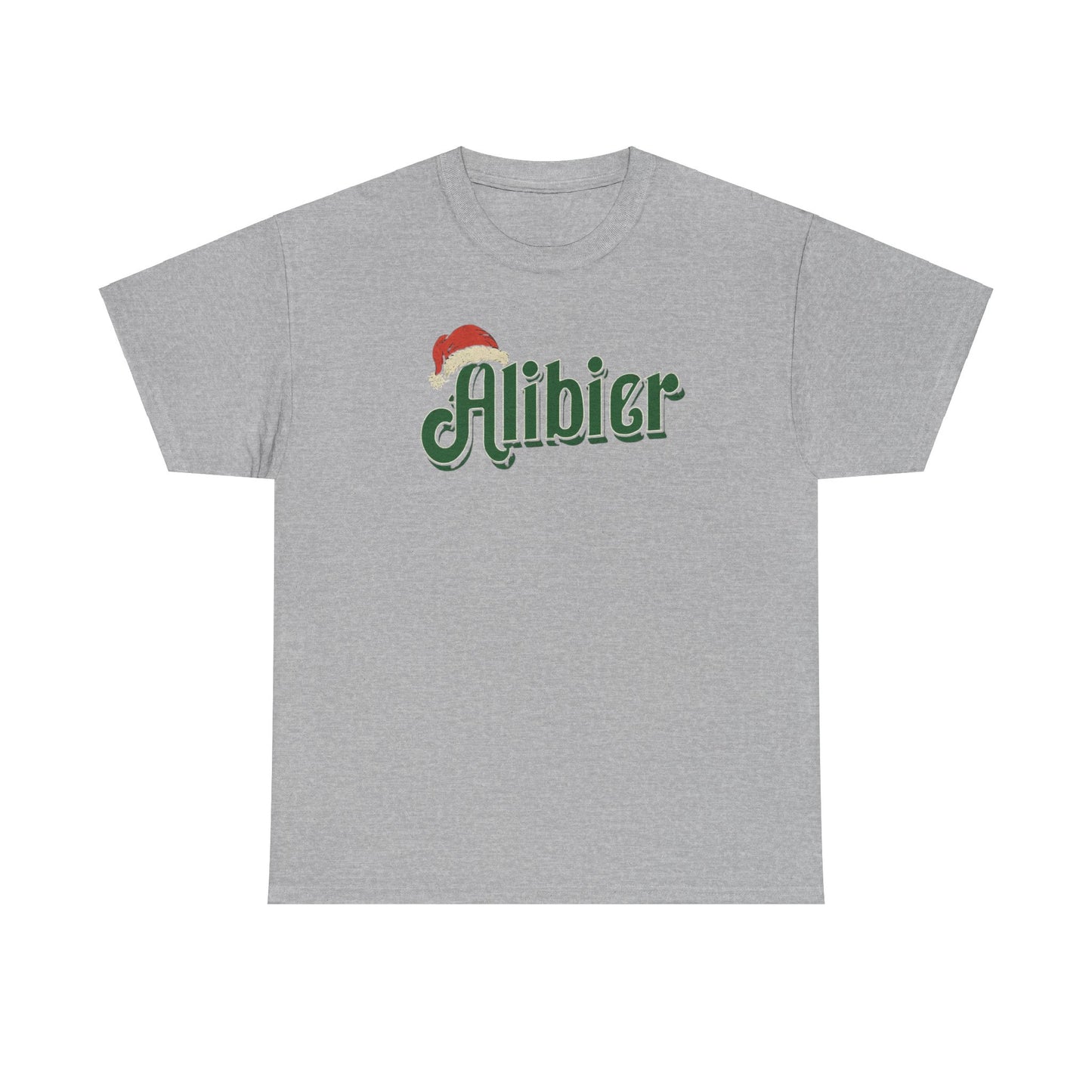 Alibier Unisex Heavy Cotton Tee - Retro Christmas Vibes Graphic Tee