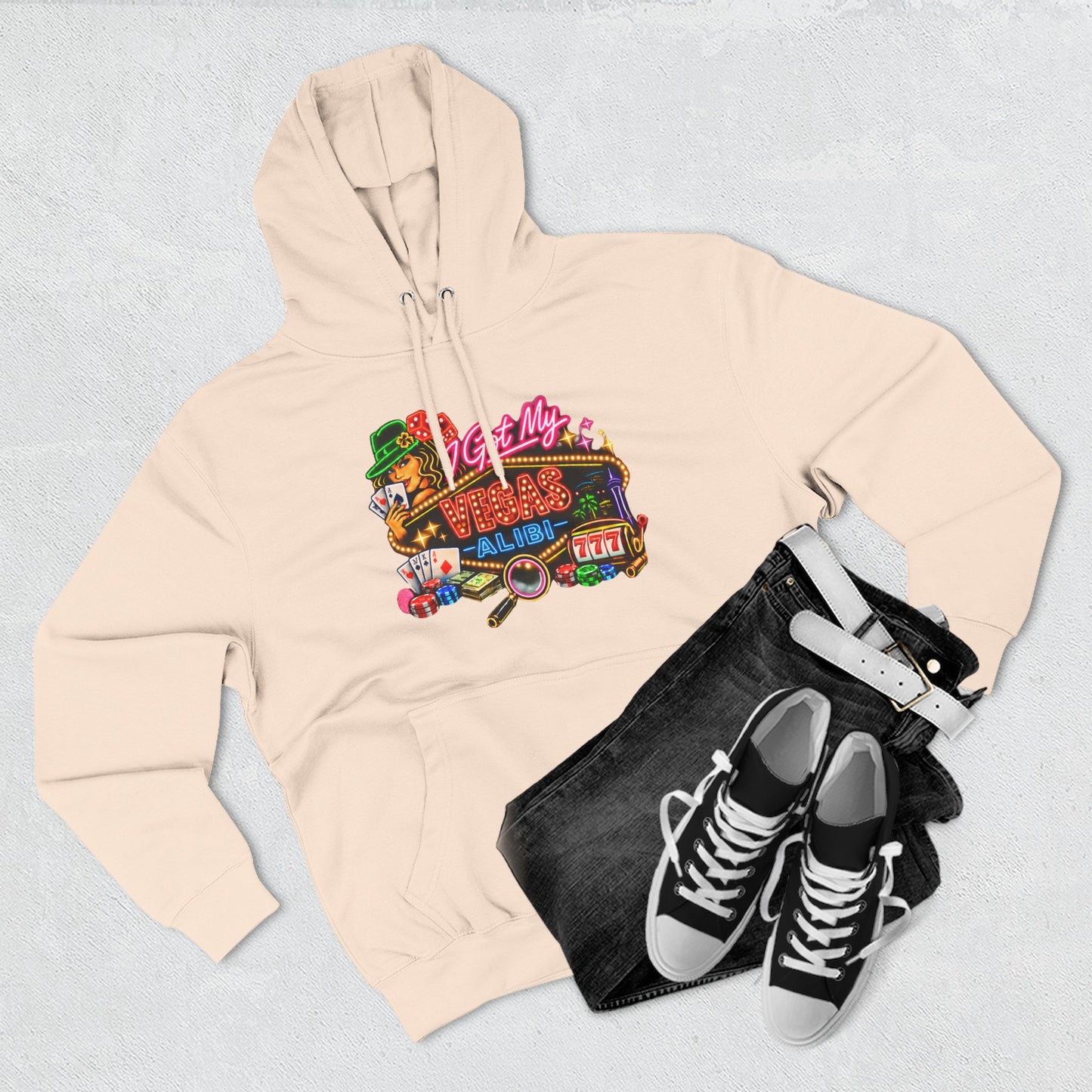 Hoodie — 'I Got My Vegas Alibi' (No Logo)