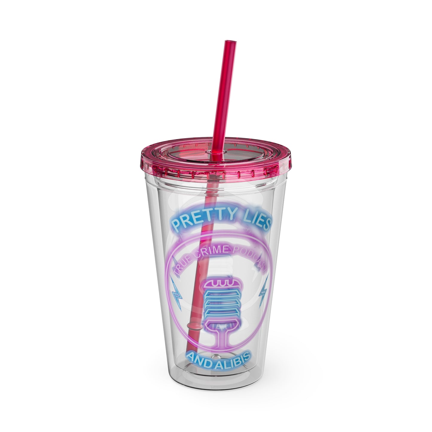 Logo Sunsplash Tumbler with Straw, 16oz