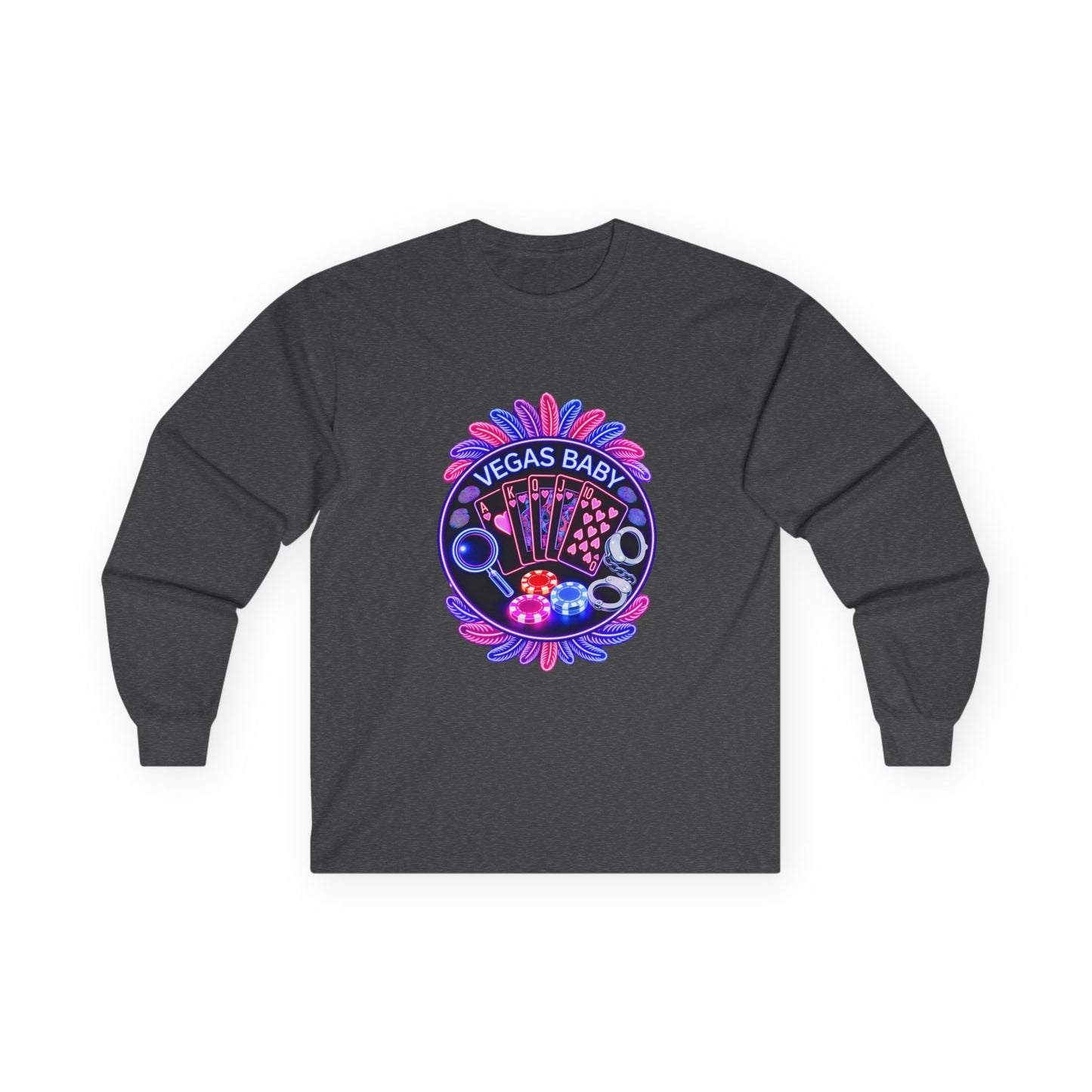 Vegas Baby Long Sleeve Tee — (No Logo)