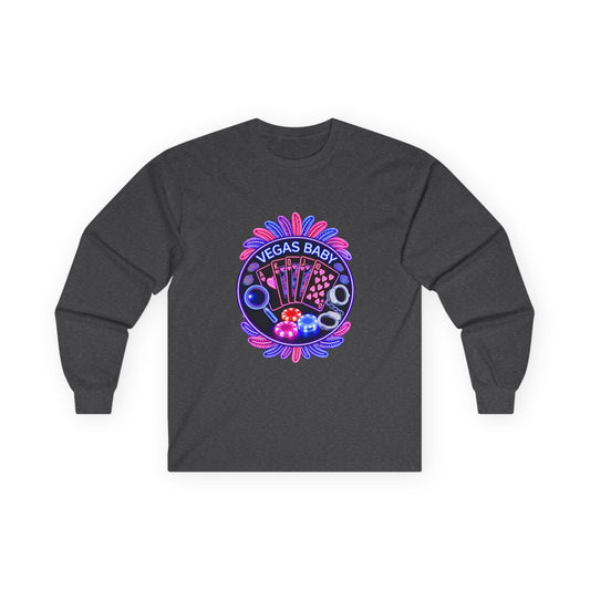Vegas Baby Long Sleeve Tee — (No Logo)