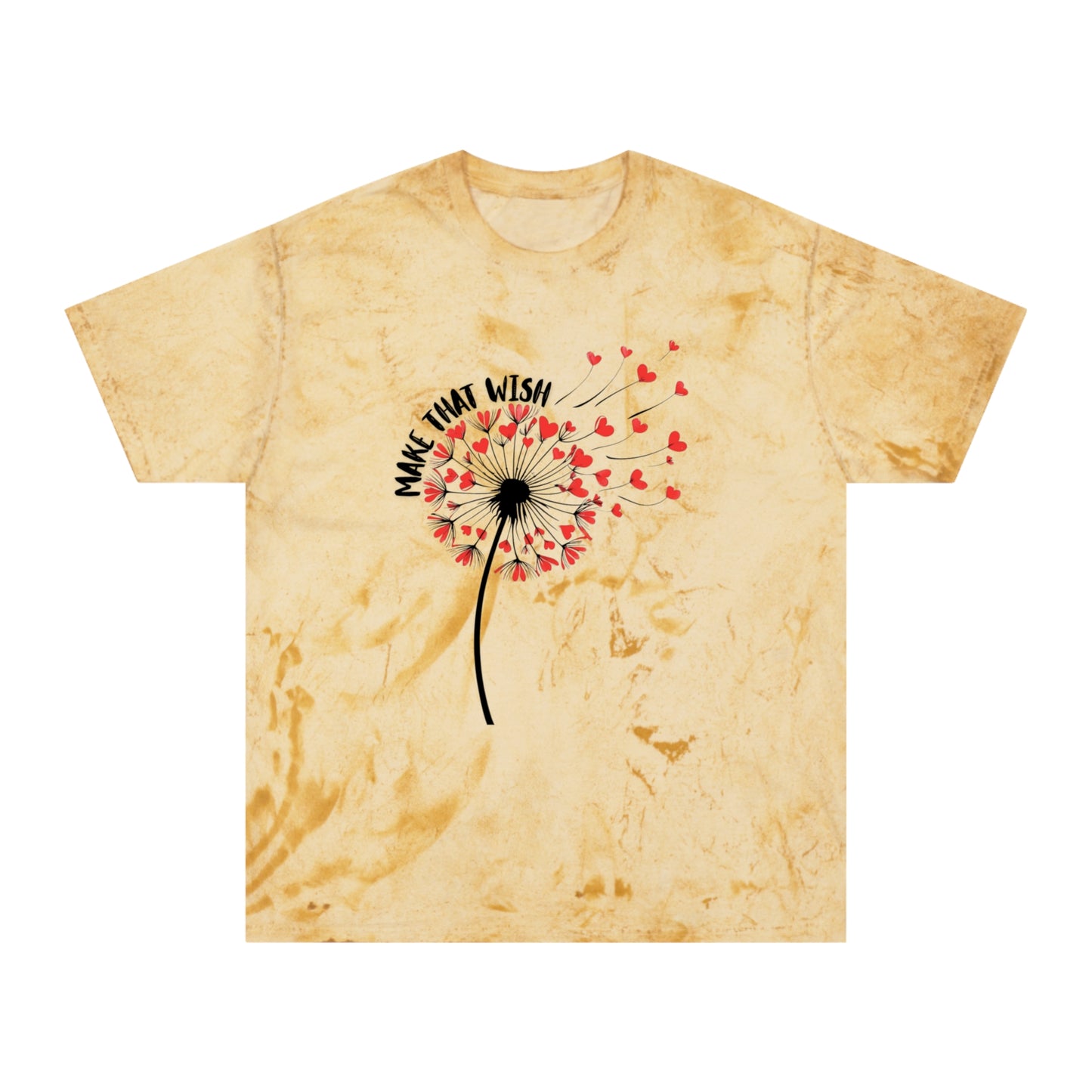 Dandelion 'Make That Wish' Tie-Dye Tee NEW FUN