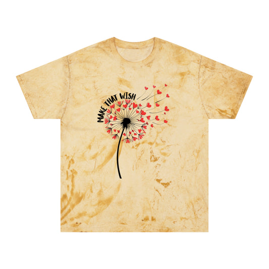 Dandelion 'Make That Wish' Tie-Dye Tee NEW FUN